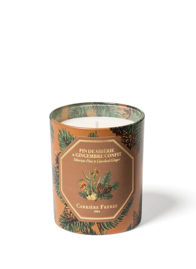 Scented candle - Siberian Pine & Candied Ginger CARRIERE FRERES