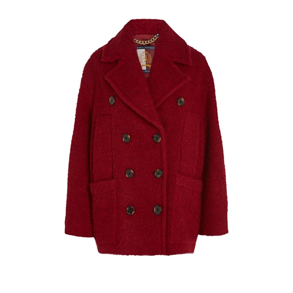 Caban en laine mélangé