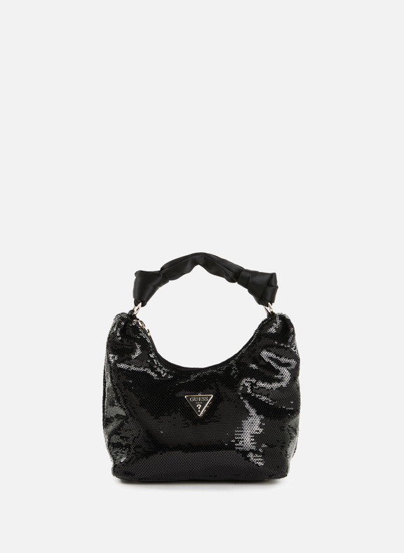 GUESS Hobo sequin handbag  Black