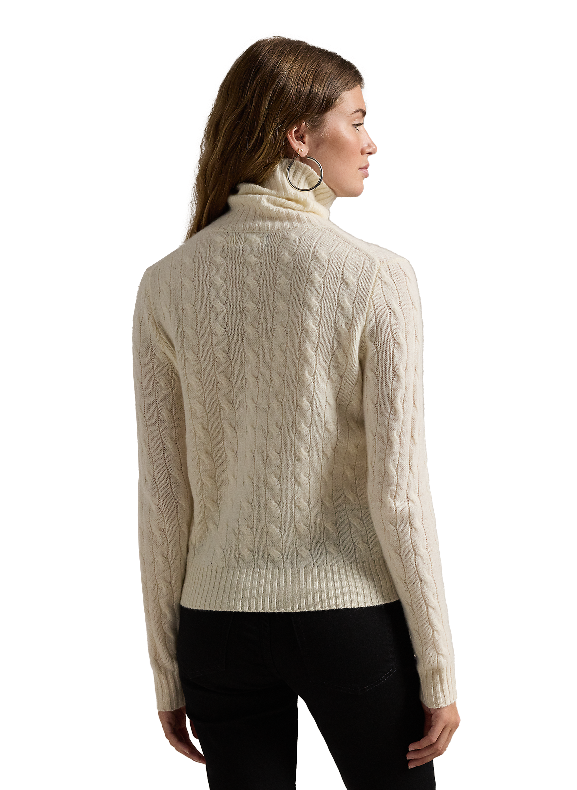 Wool and cashmere turtleneck sweater POLO RALPH LAUREN White