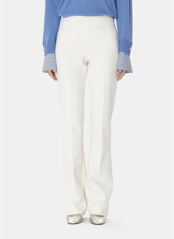 Pantalon droite uni - phoenix Blanc by TARA JARMON TARA JARMON Pantalon droite uni - phoenix Blanc
