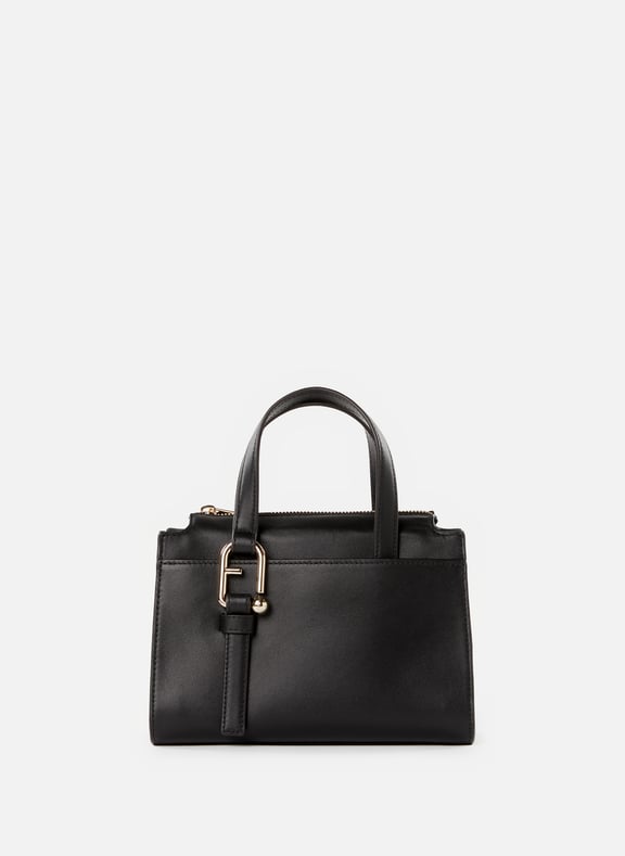 Sac à main Boston en cuir Noir by FURLA FURLA Sac à main Boston en cuir Noir