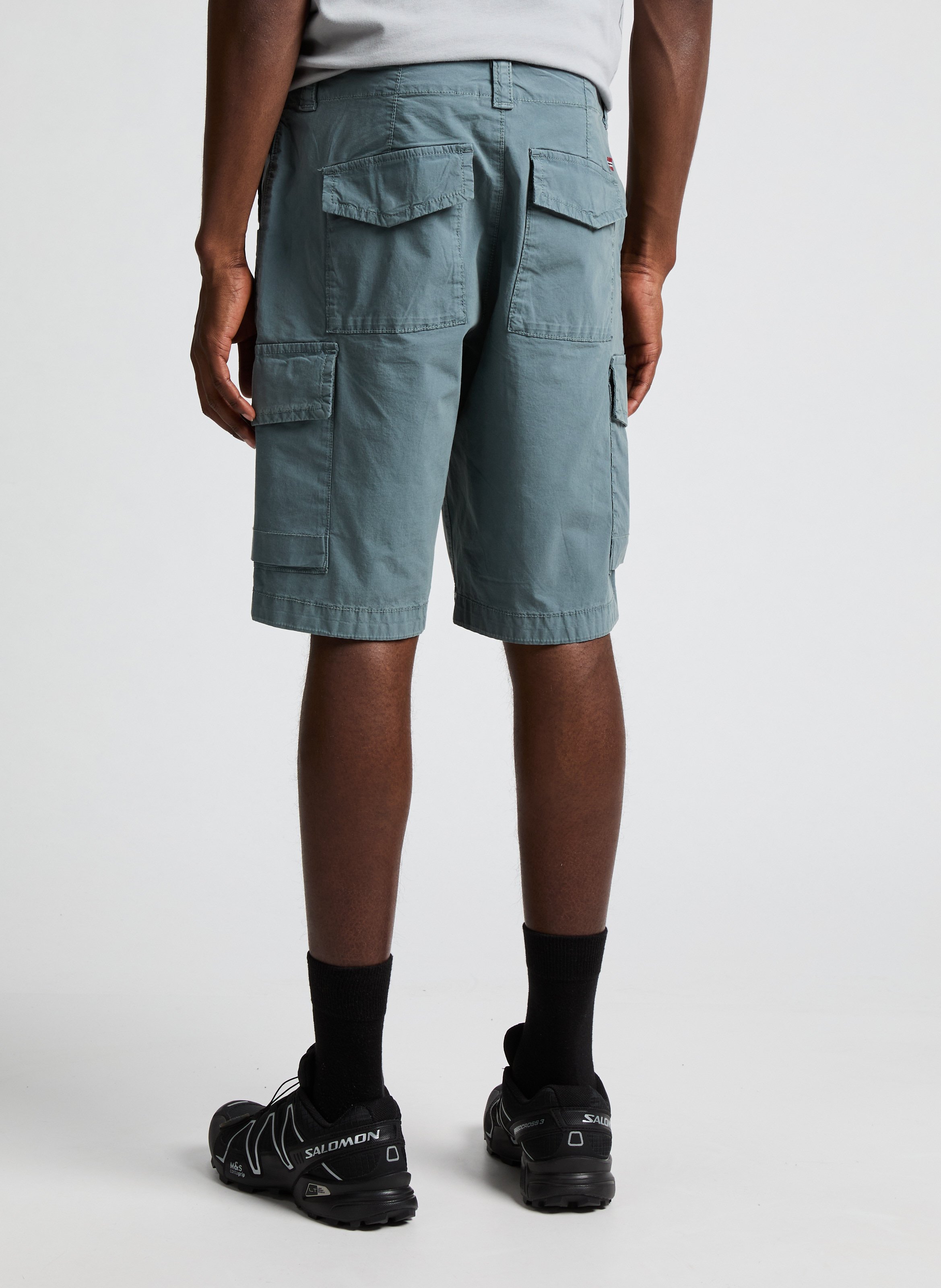 Cotton cargo shorts NAPAPIJRI Grey