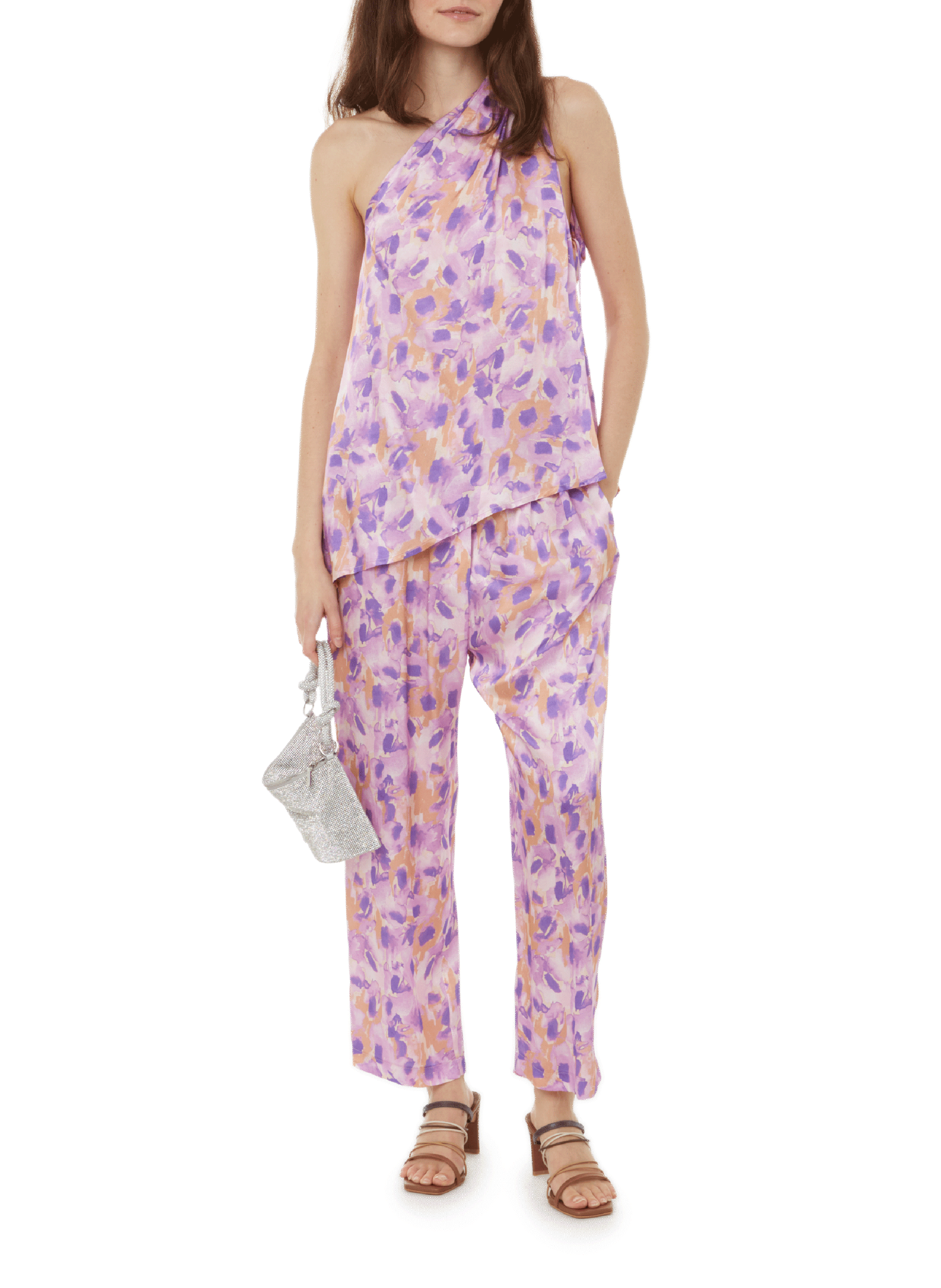 Straight printed trousers SELMACILEK Multicolour