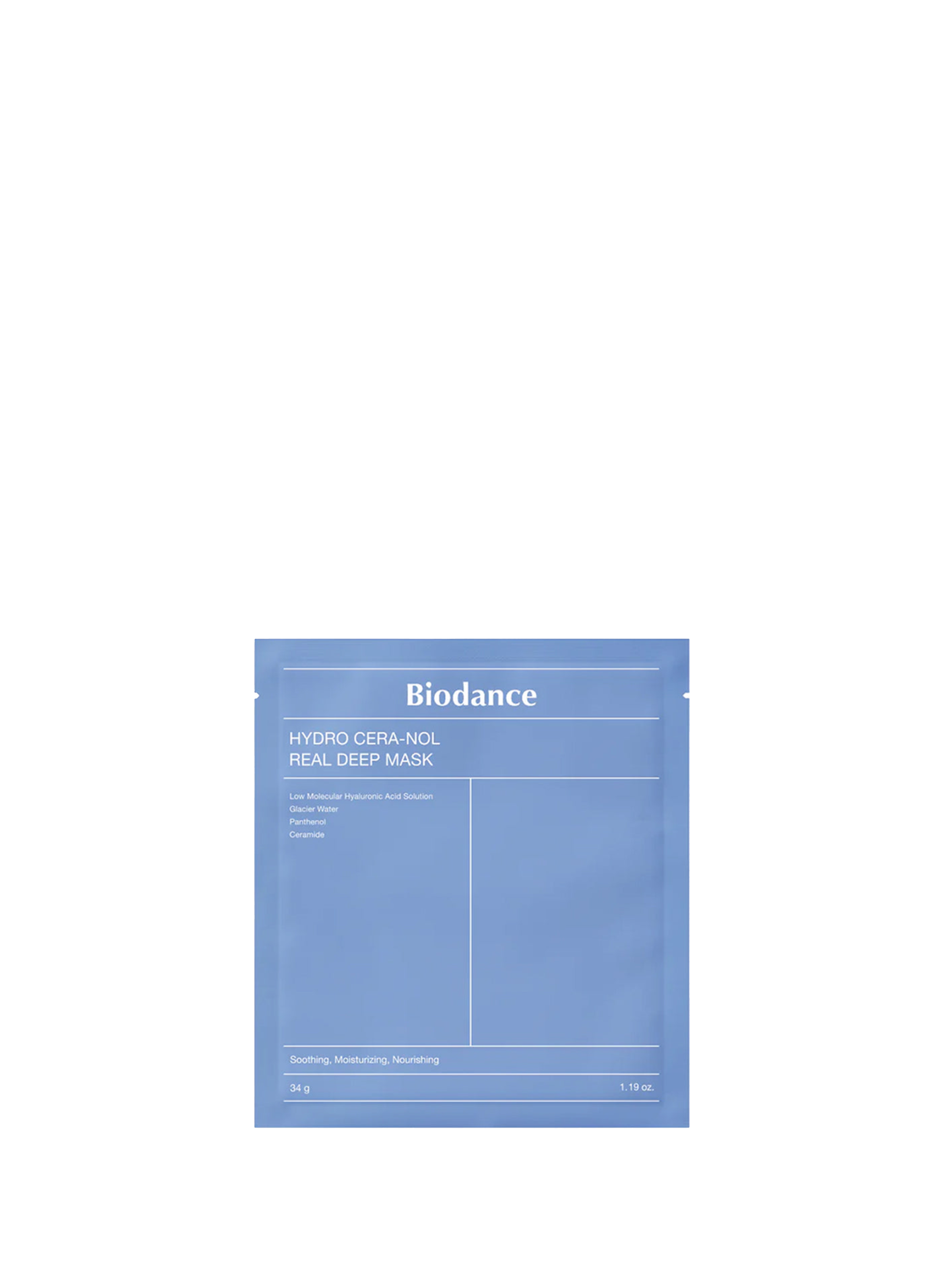 Intensief hydraterend masker met hyaluronzuur en ceramiden BIODANCE No color