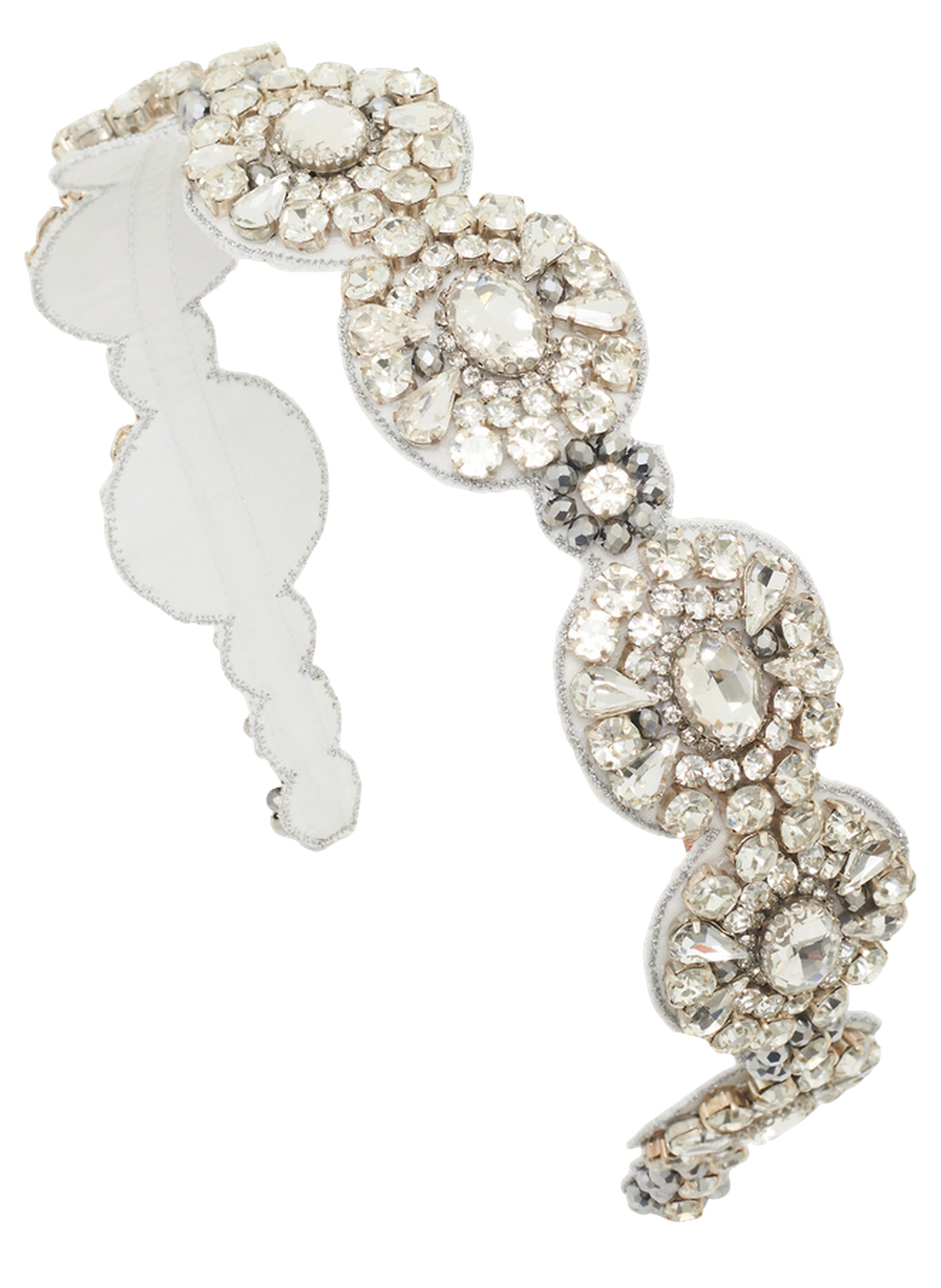 Serre-tête bijoux à strass - jany PABLO Argent