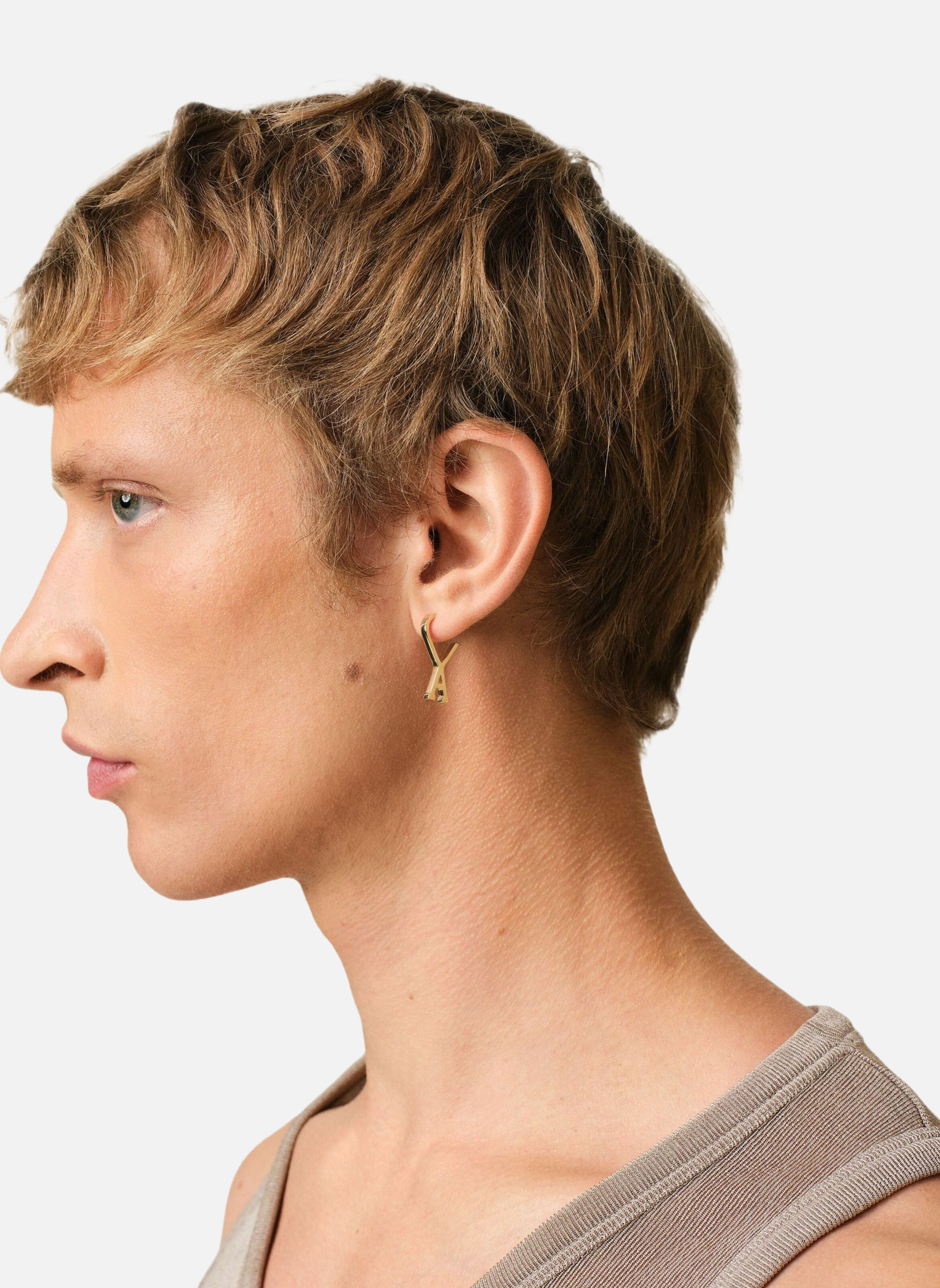 Petites créoles ami de coeur unisexe AMI PARIS Doré