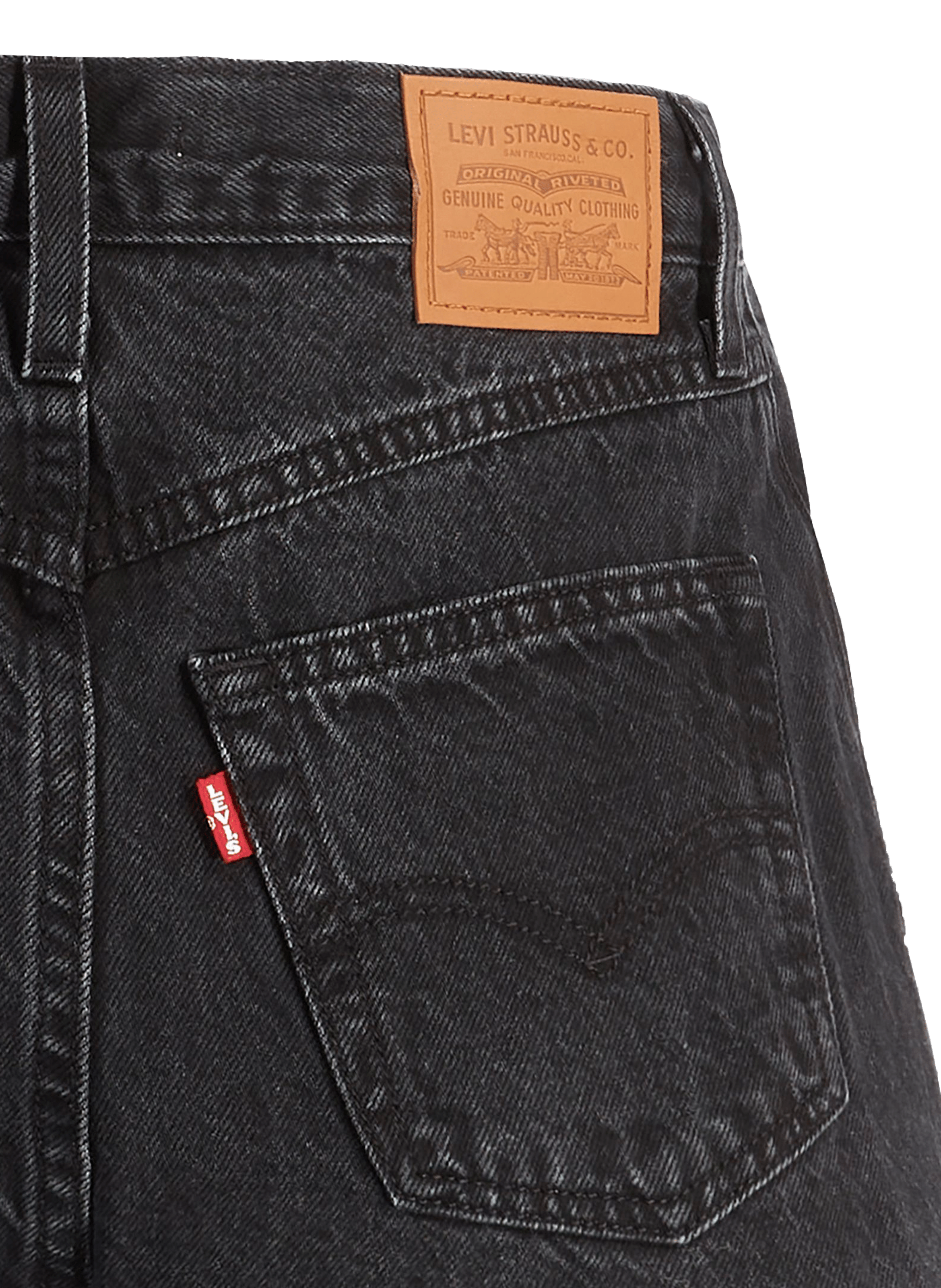 Short en jean LEVI'S Noir