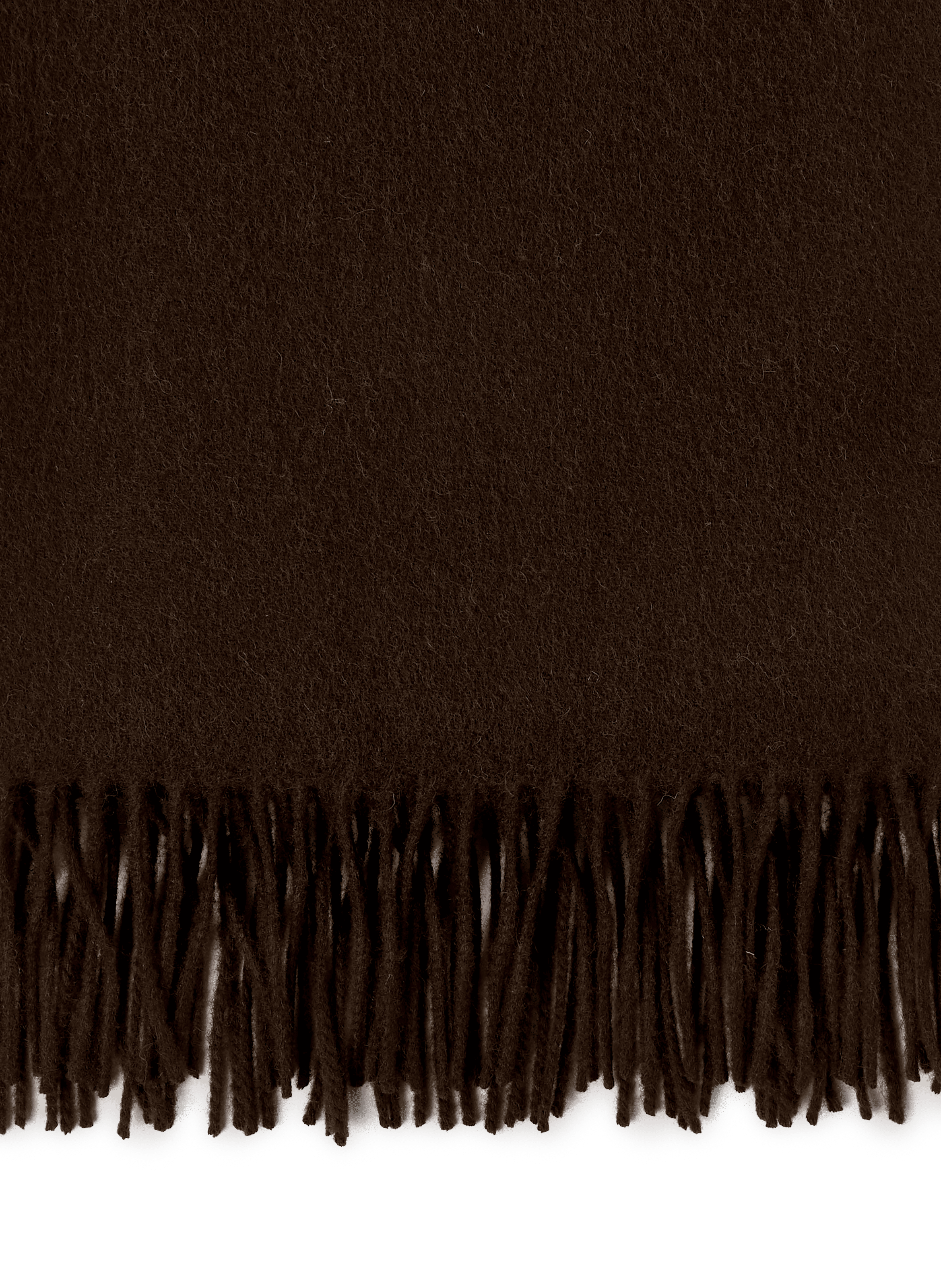 Scarf with a plain and checked appearance SAISON 1865 Brown