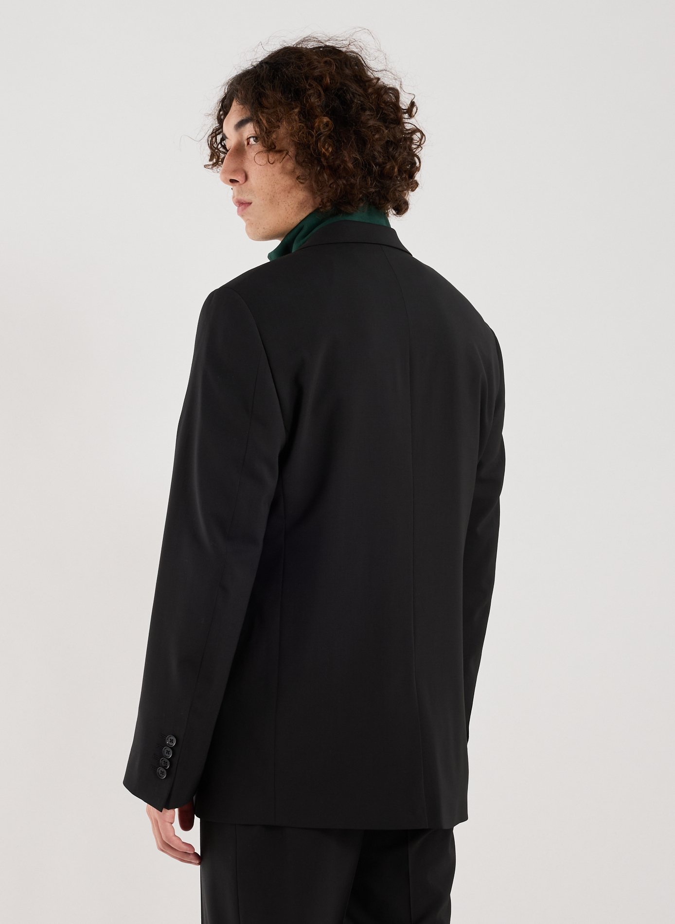 Veste de costumem en laine mélangée  AU PRINTEMPS PARIS Noir