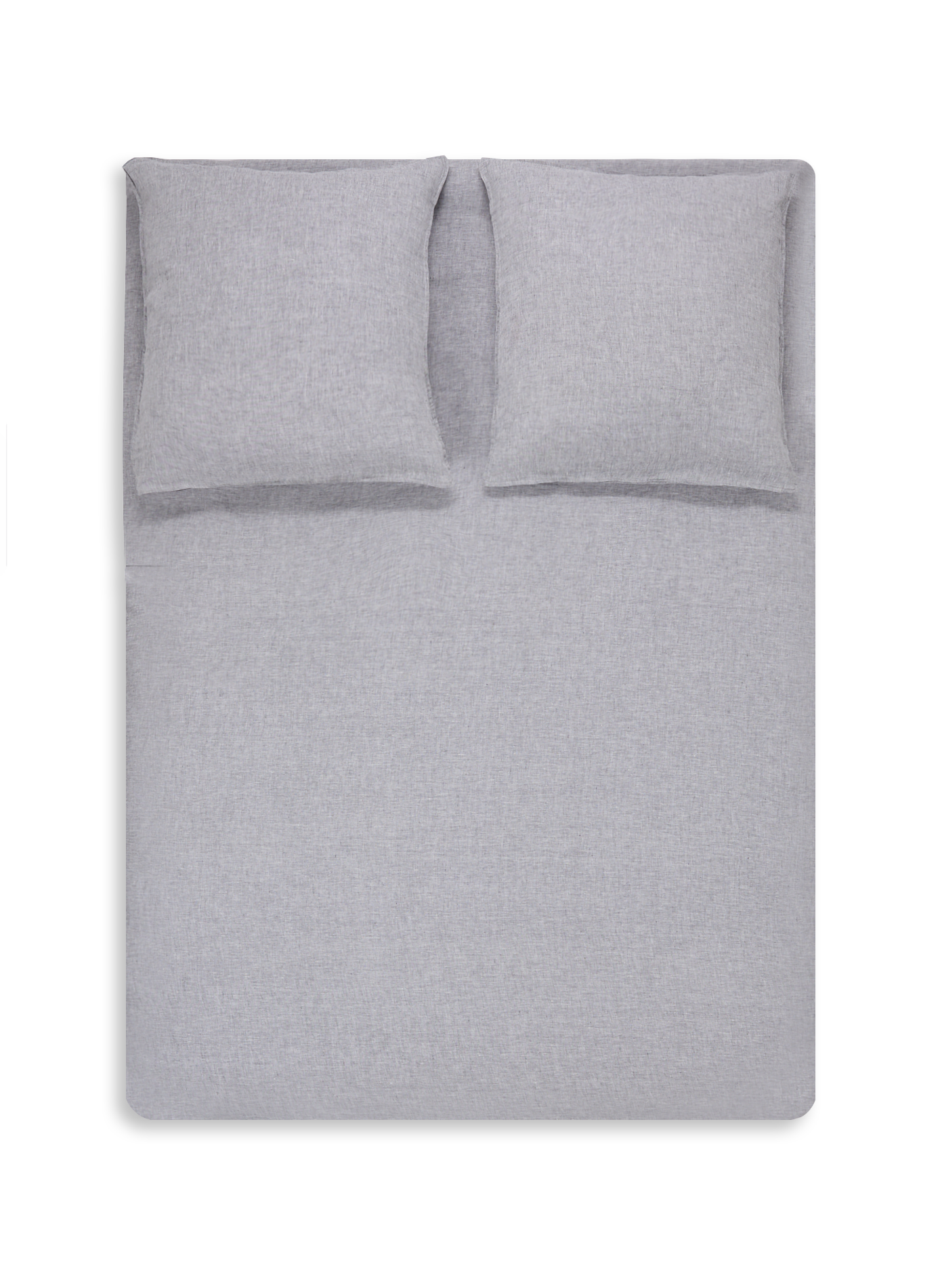 Housse de couette en lin lavé AU PRINTEMPS PARIS Argent