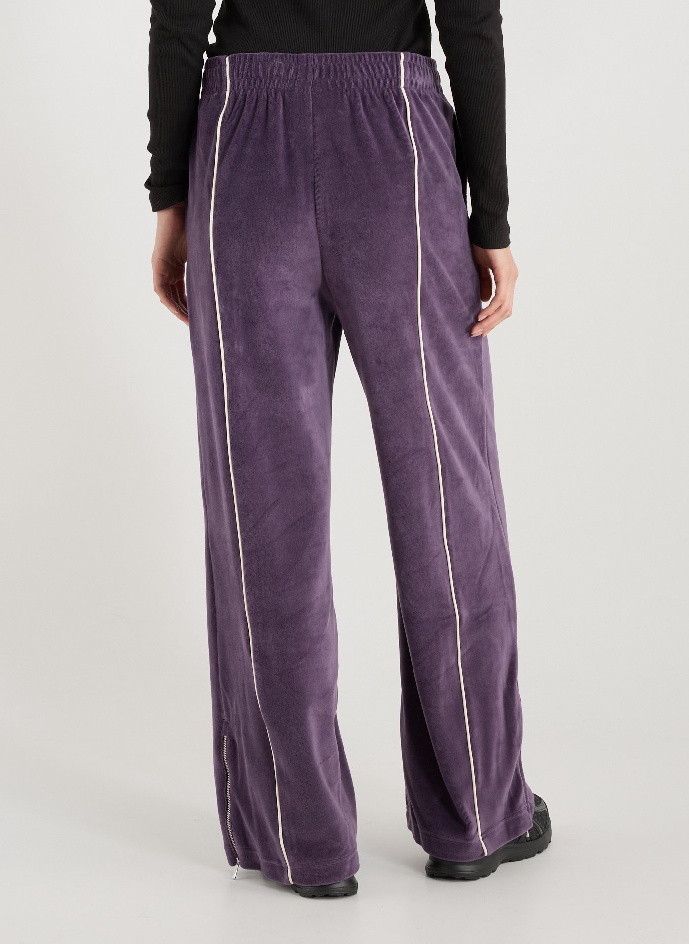 Pantalon de survêtement en velours de coton mélangé LACOSTE Violet