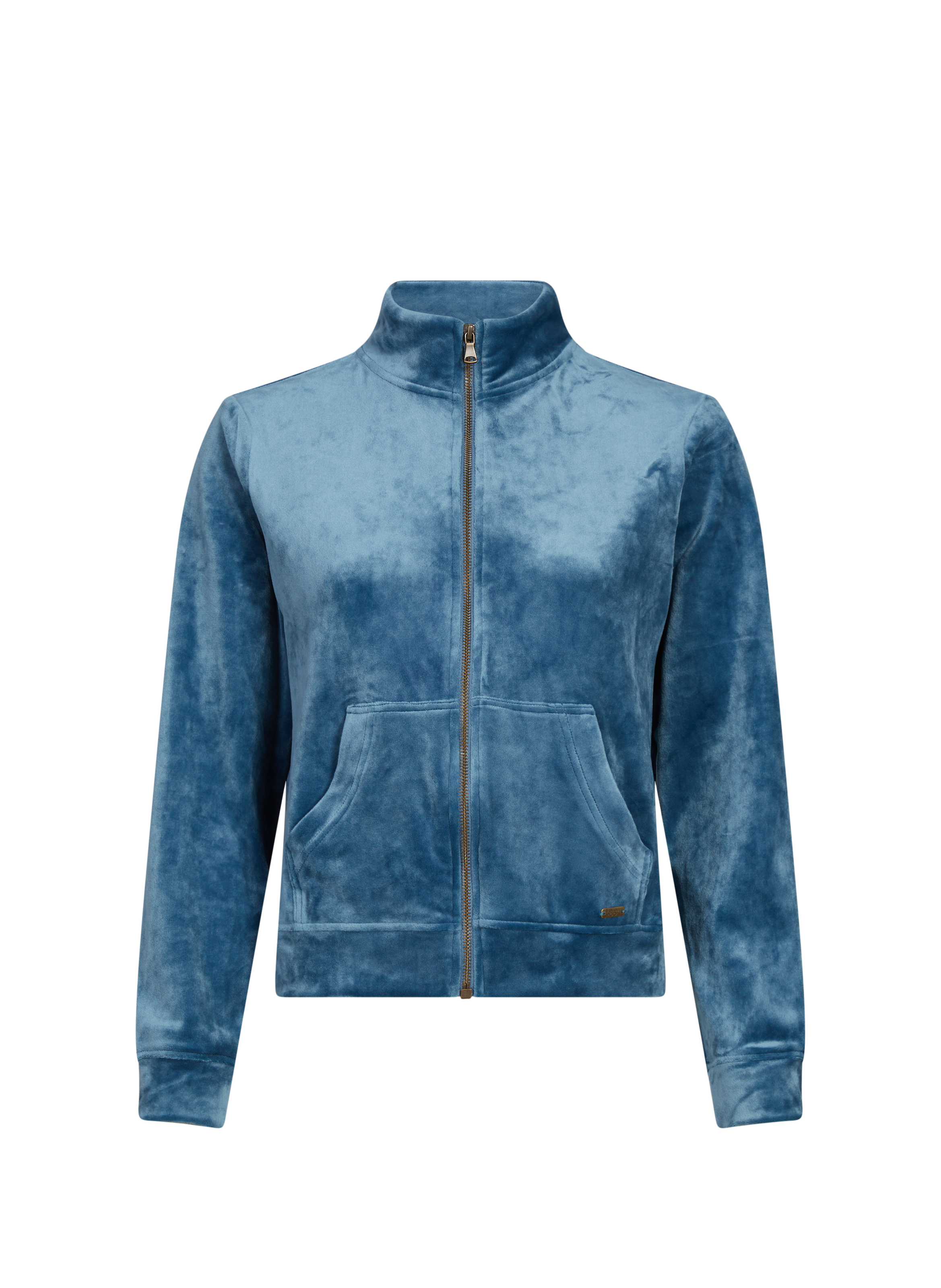 BANANA MOON Gilet court en velours Bleu