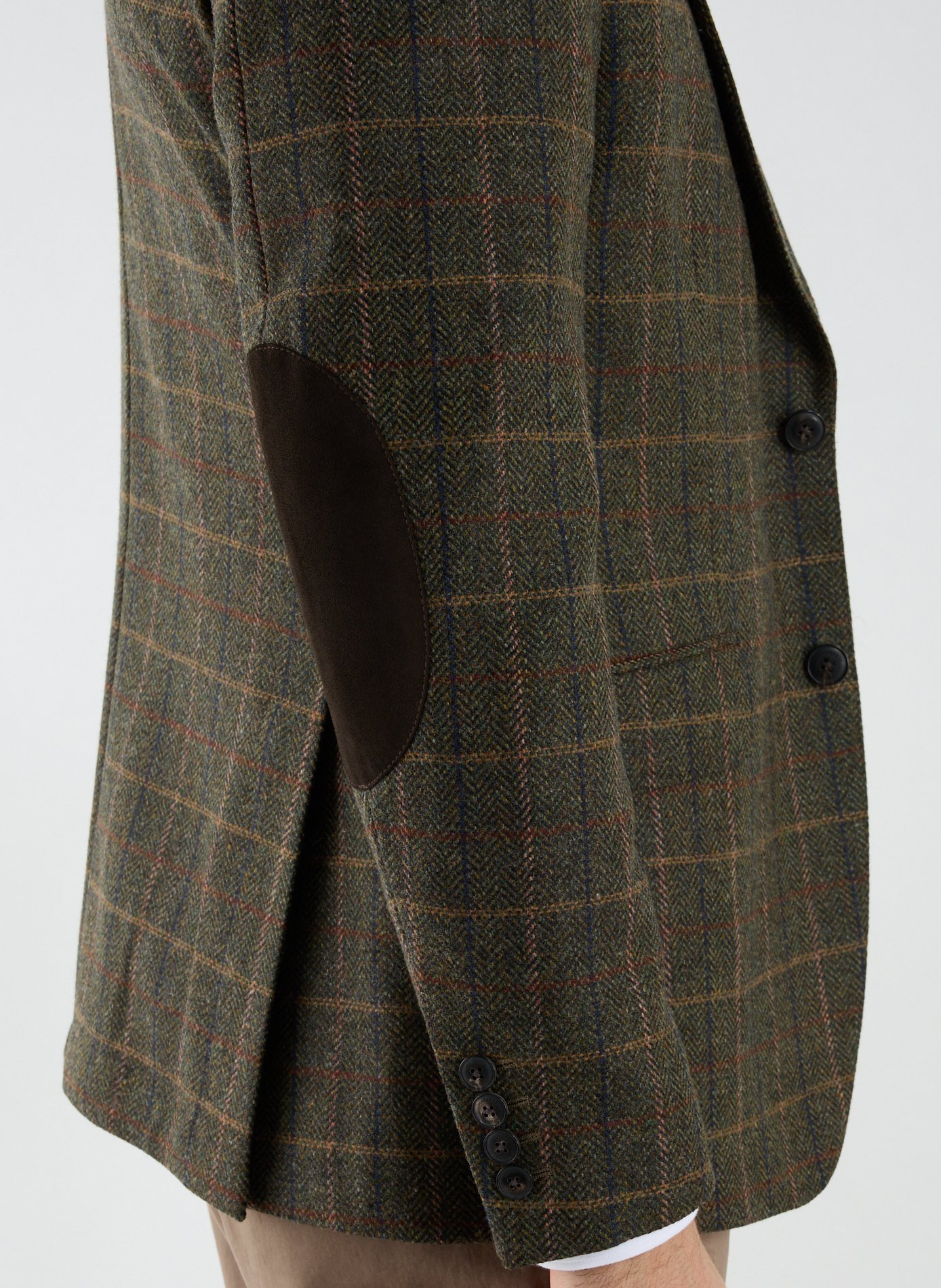 Chemise à carreaux en laine mélangée HACKETT Vert