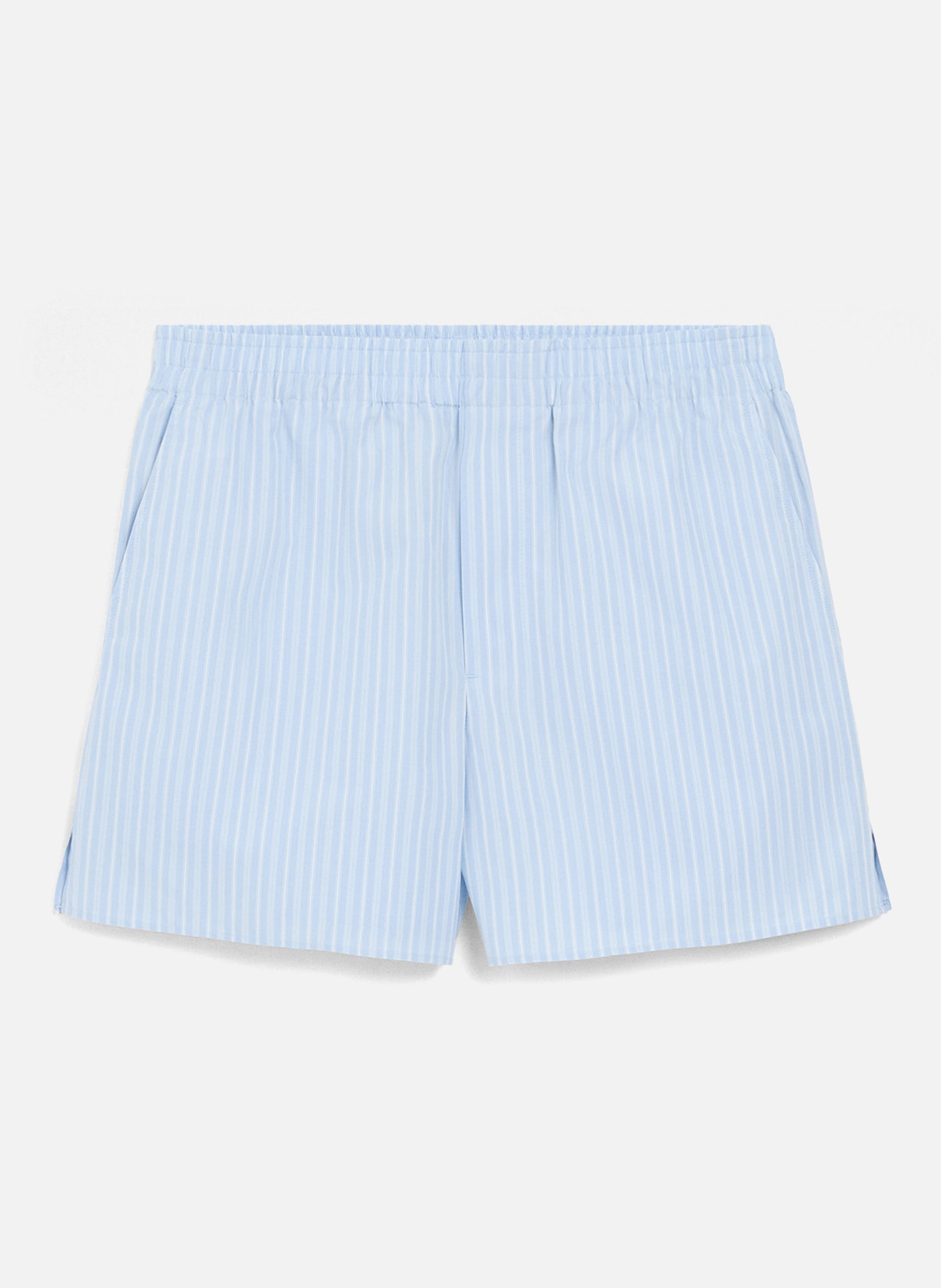 Short court elastiqué unisexe en coton AMI PARIS Bleu