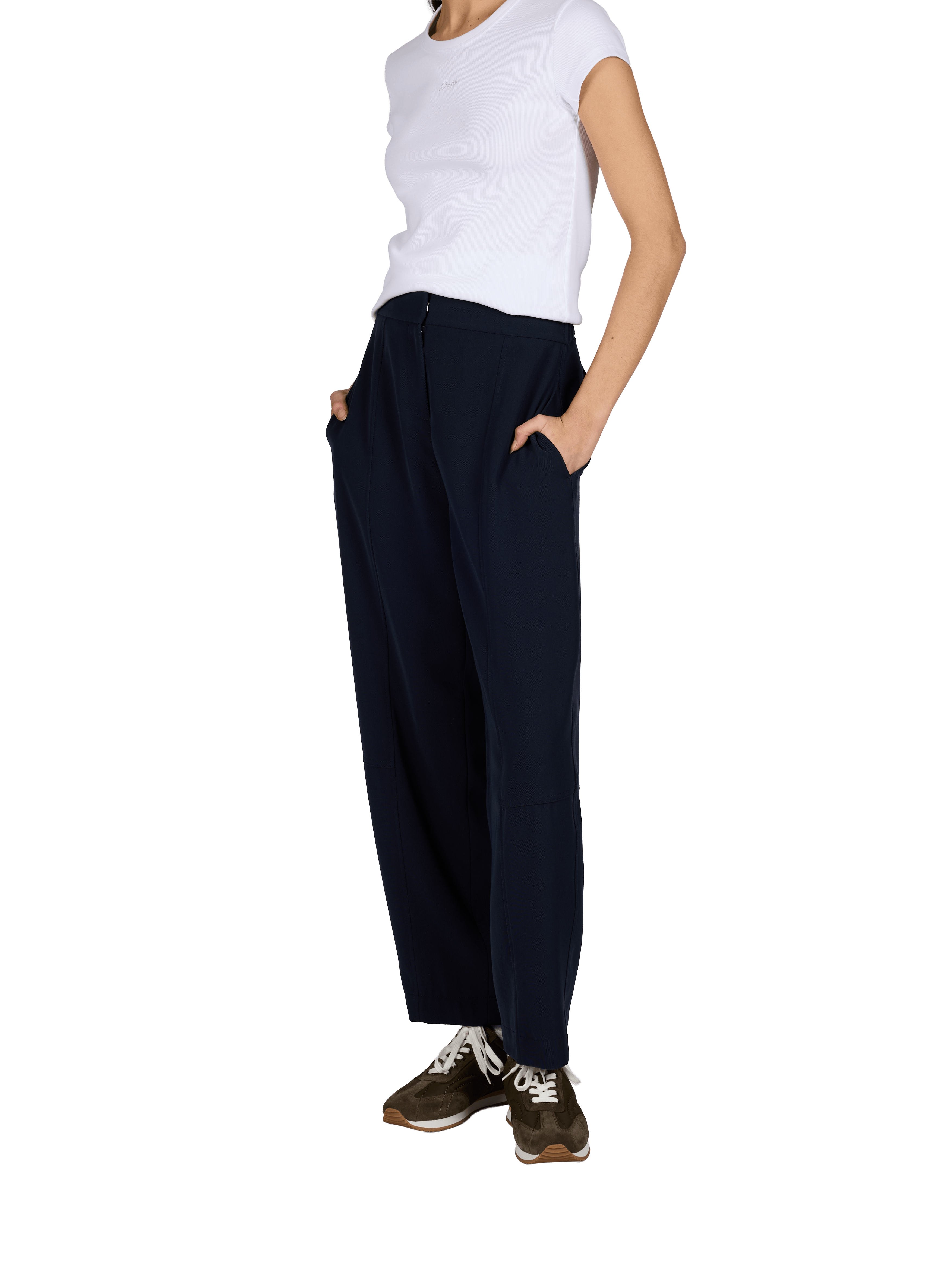 Pantalon ample uni BOSS Bleu