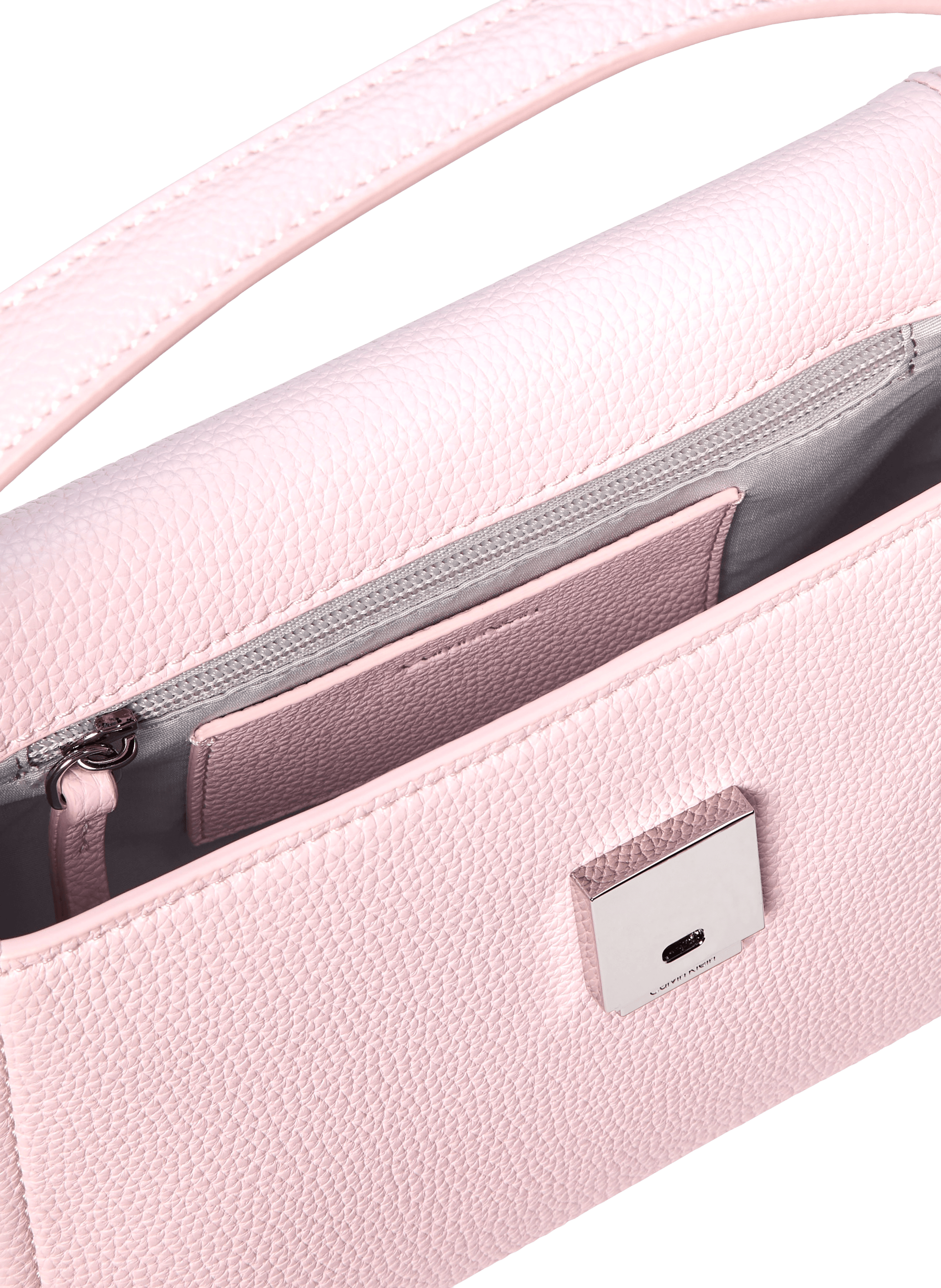 Sac à main grainé avec bandoulière amovible CALVIN KLEIN Rose