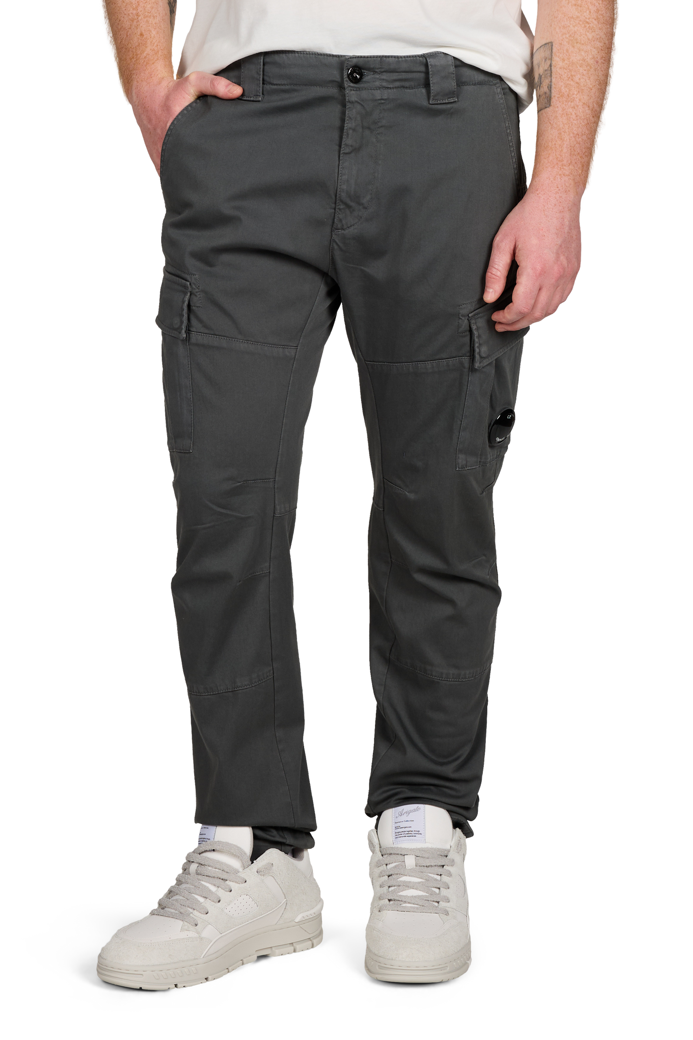 Mixed cotton trousers CP COMPANY Grey