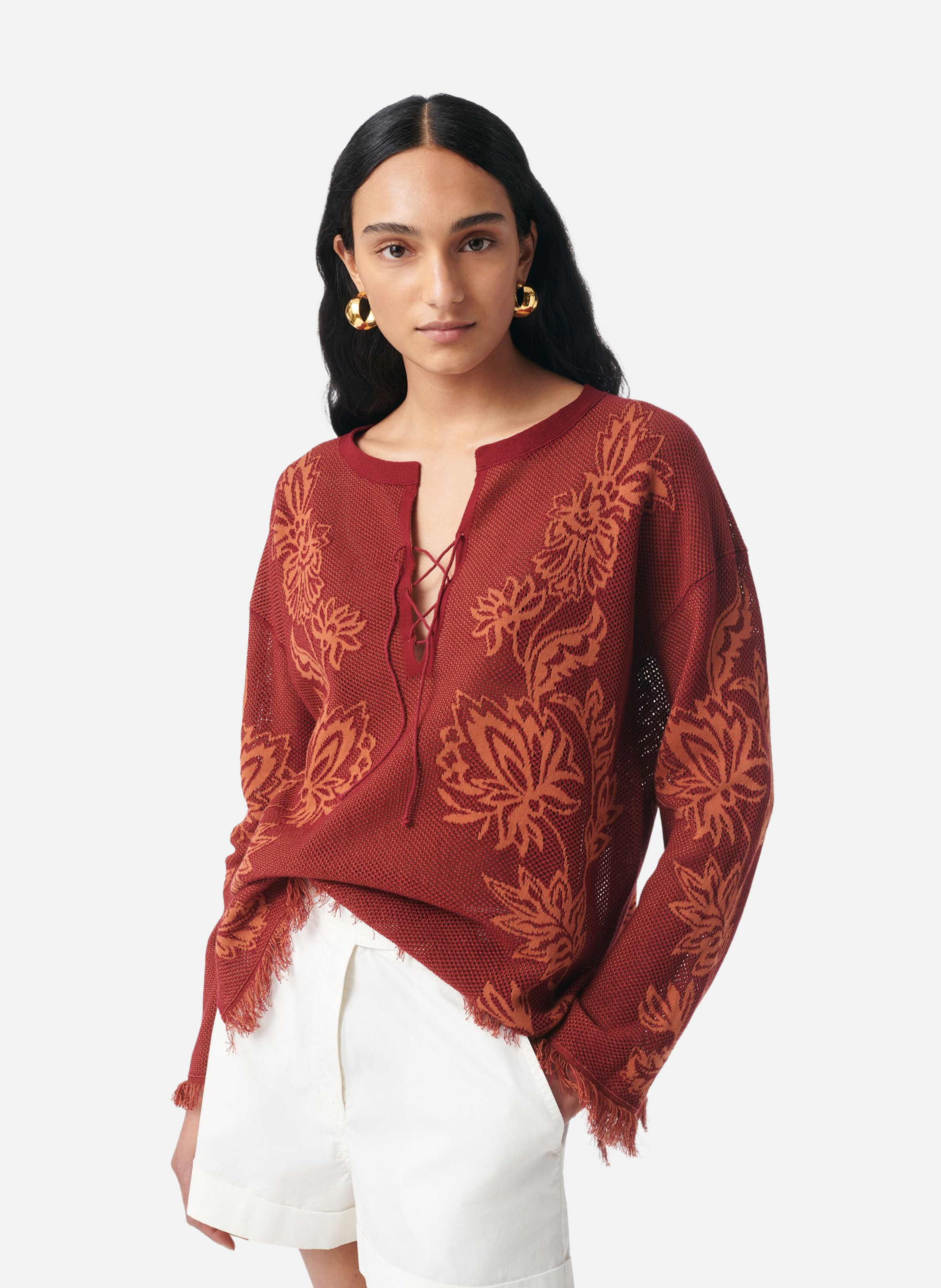 Chemise geko VANESSA BRUNO Rouge