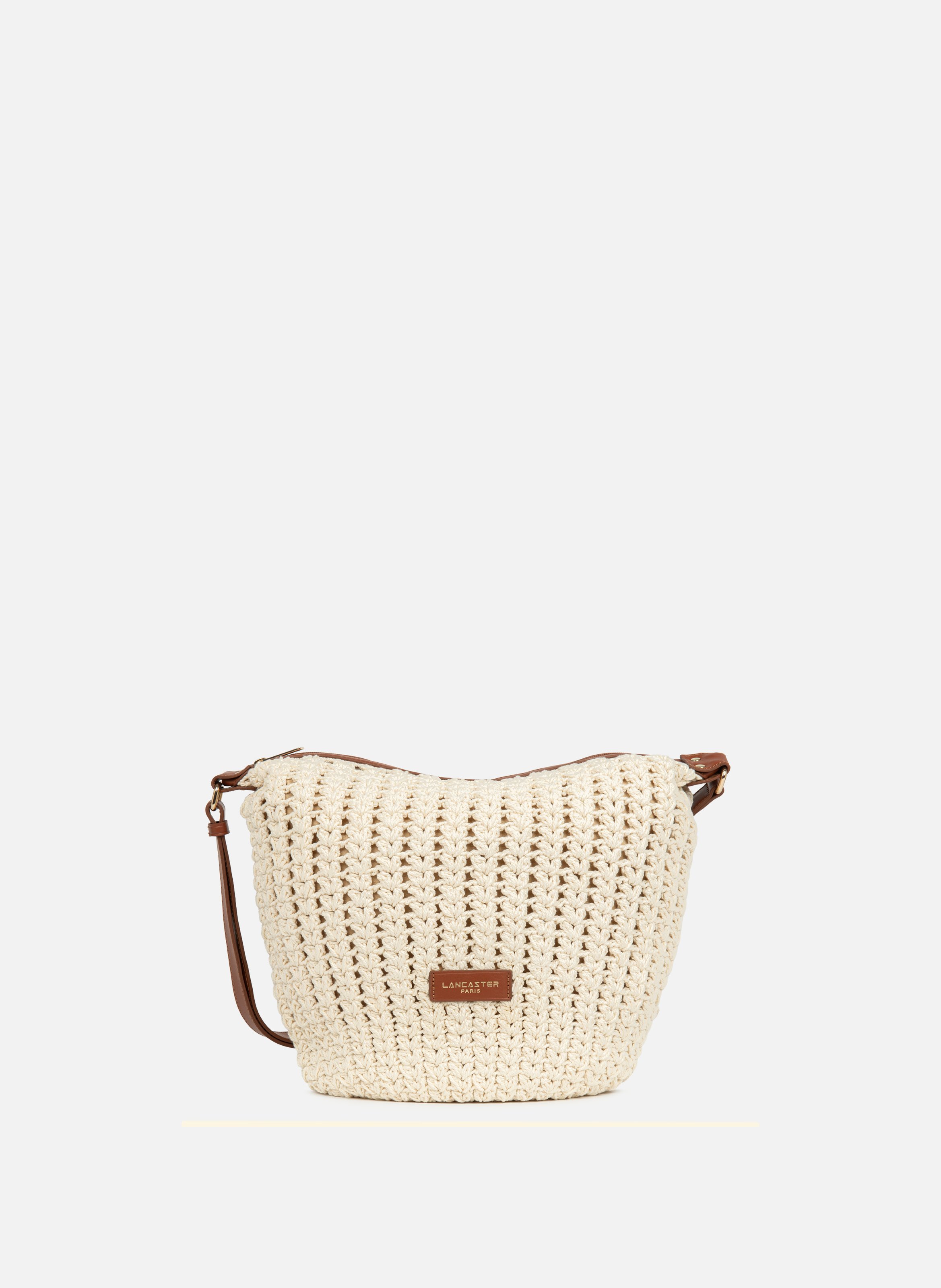 Large bucket bag - tressé coton LANCASTER Brown