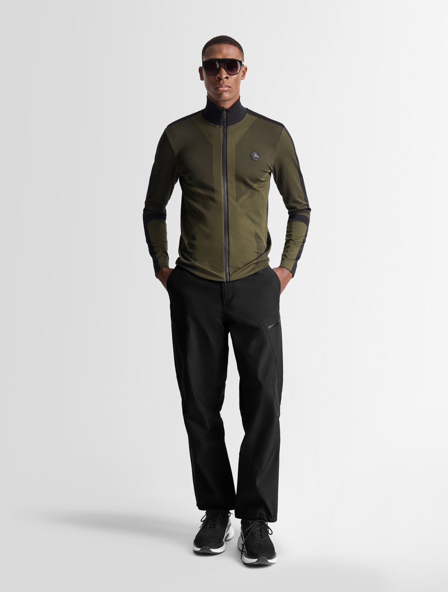 Gilet liveo col montant coupe ajustée FUSALP Kaki