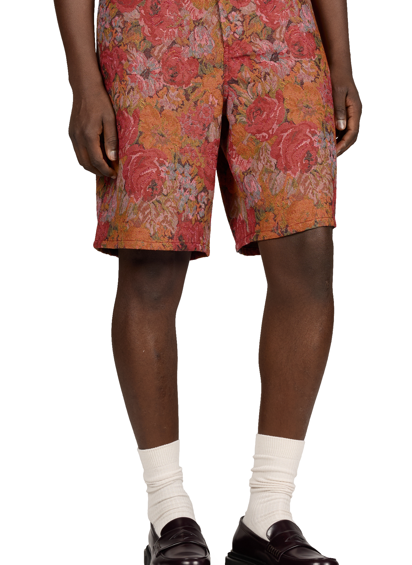 Short Ryder Jacquard imprimé fleuri LES DEUX Rouge