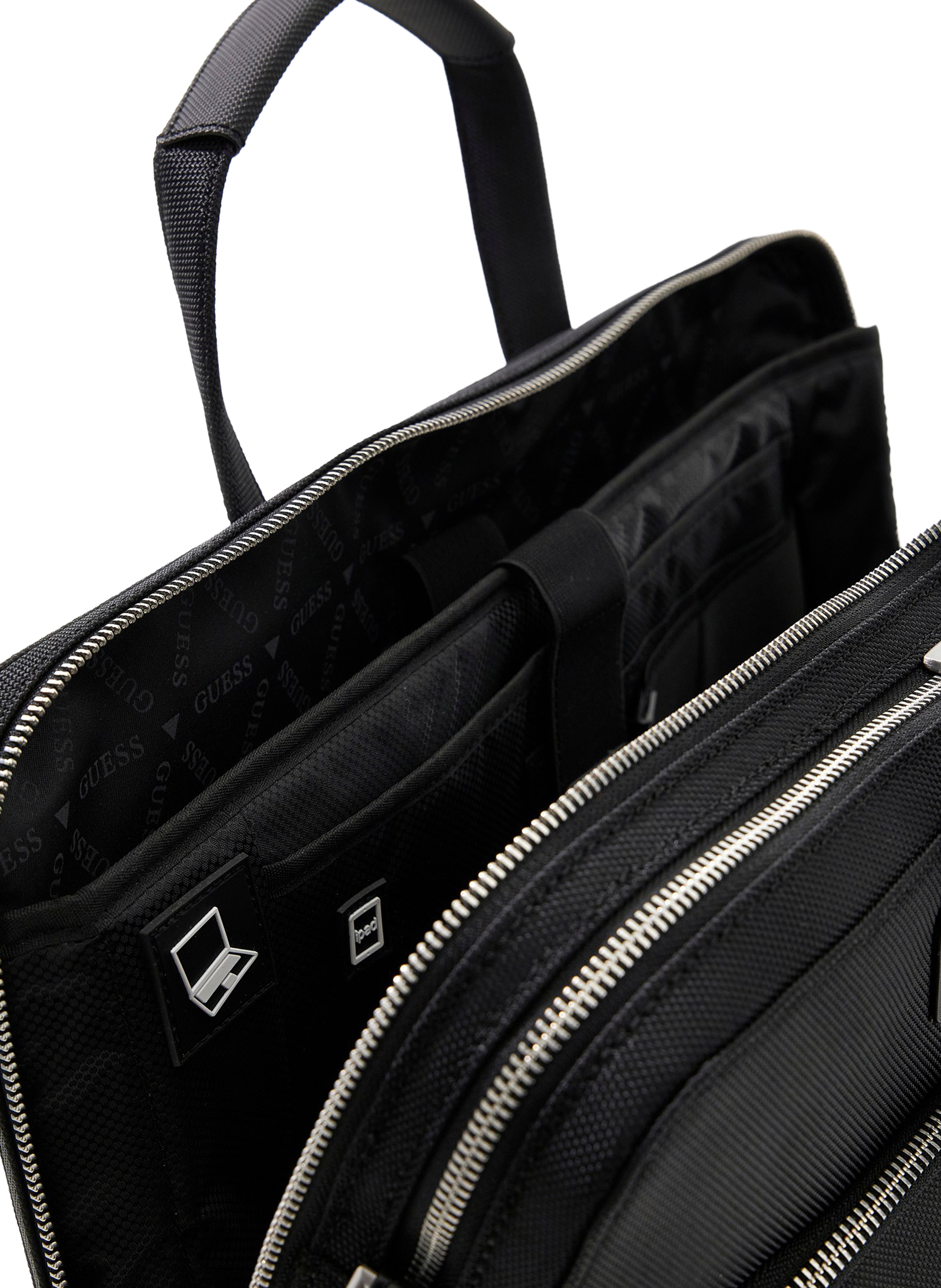 Sac business multi compartiments à bandoulière GUESS Noir