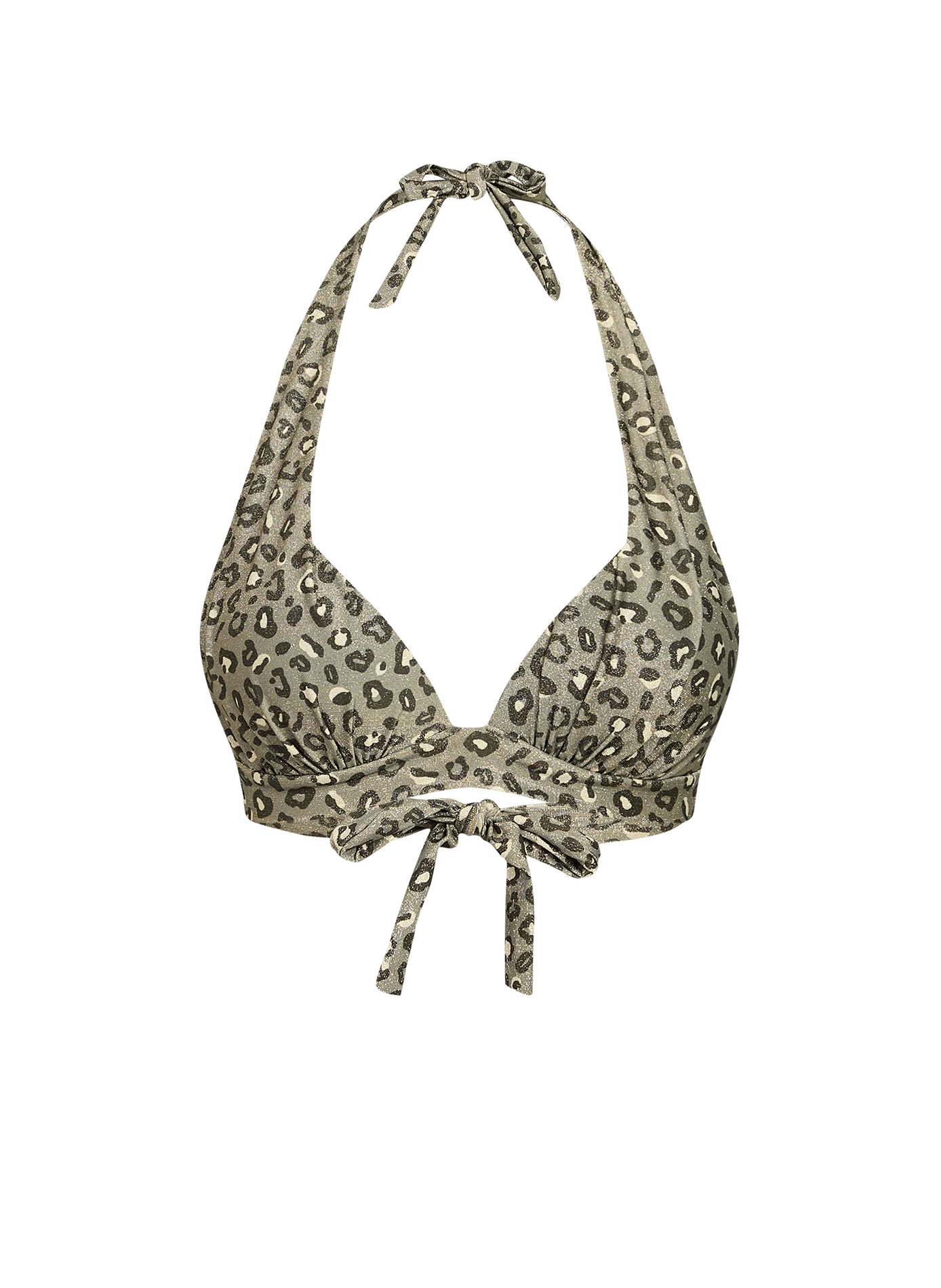 Haut de maillot de bain brillant imprimé léopard GRAIN DE SABLE Multicolore