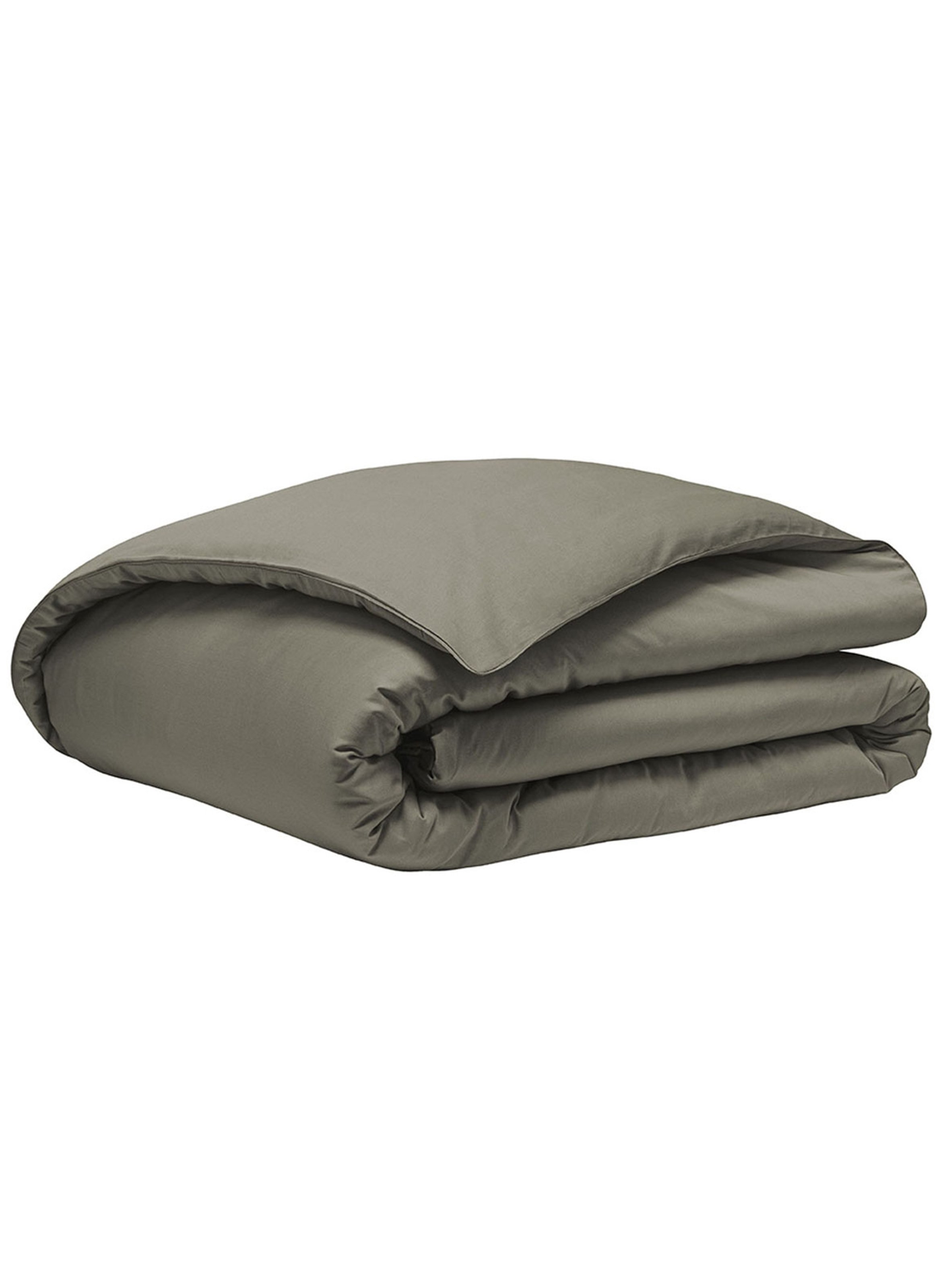 Housse de couette unie en satin de coton bio, teophile ALEXANDRE TURPAULT Vert
