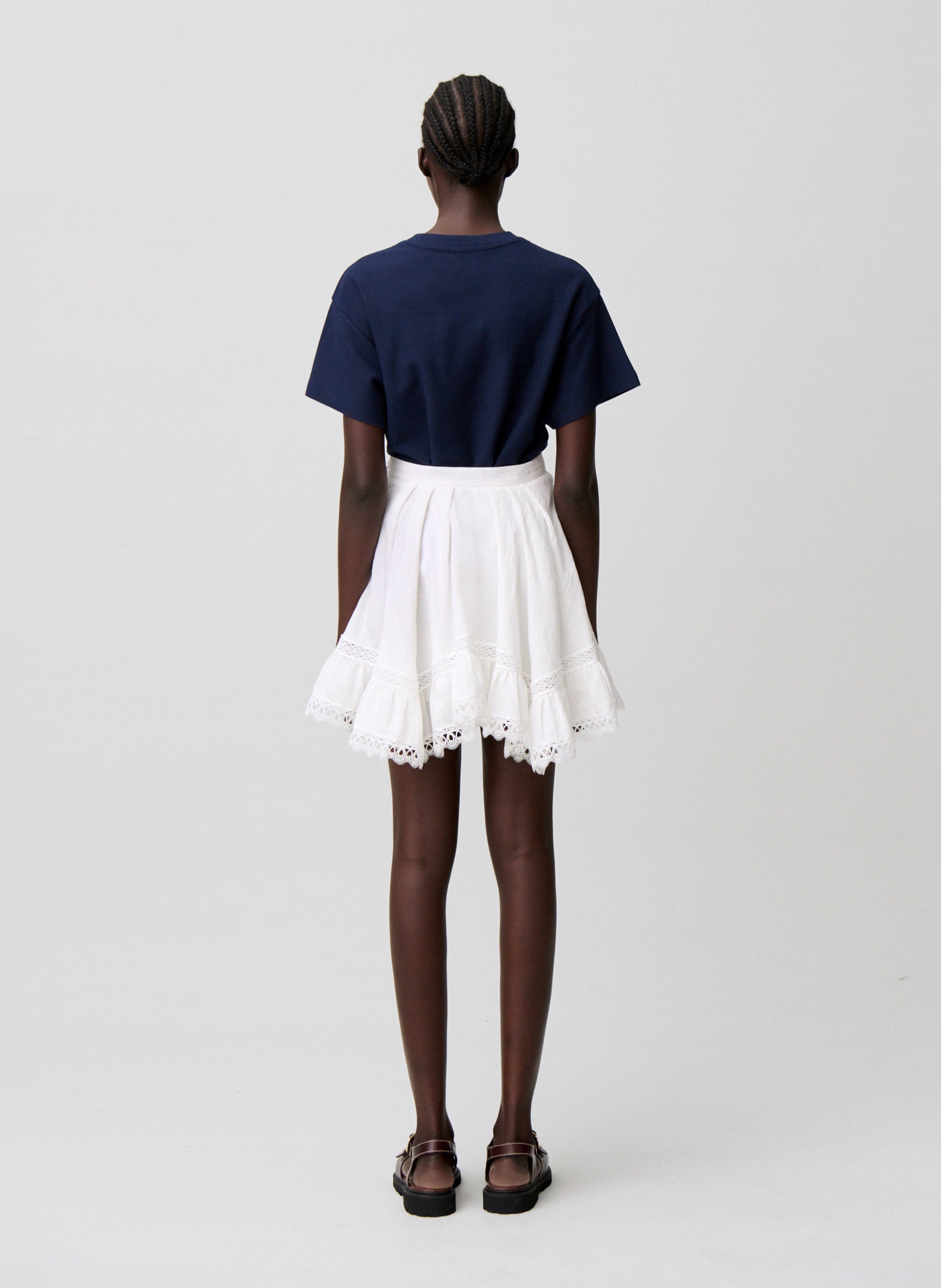 Jupe courte CLAUDIE PIERLOT Beige