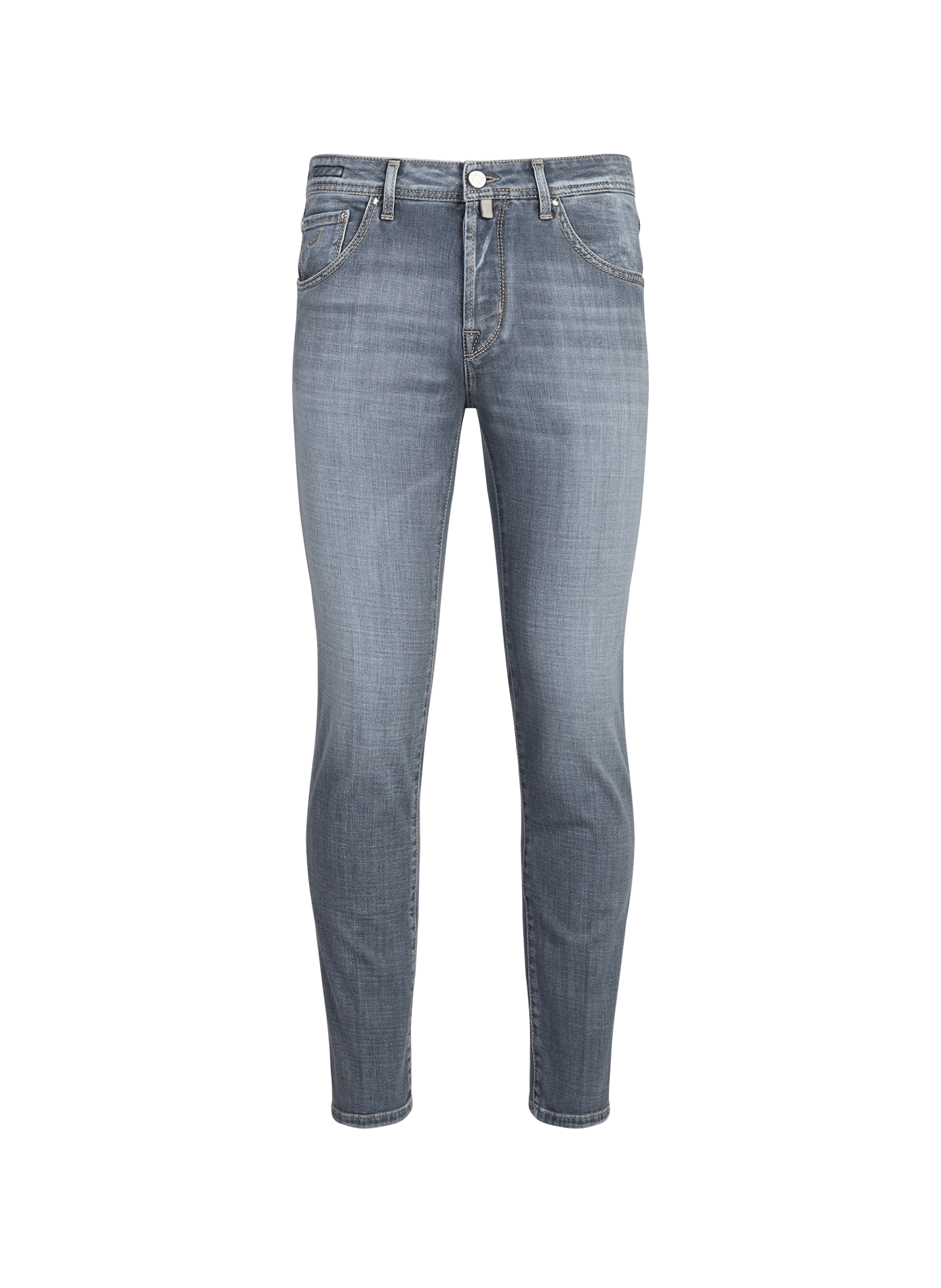 Cropped cotton blend jeans JACOB COHEN Grey