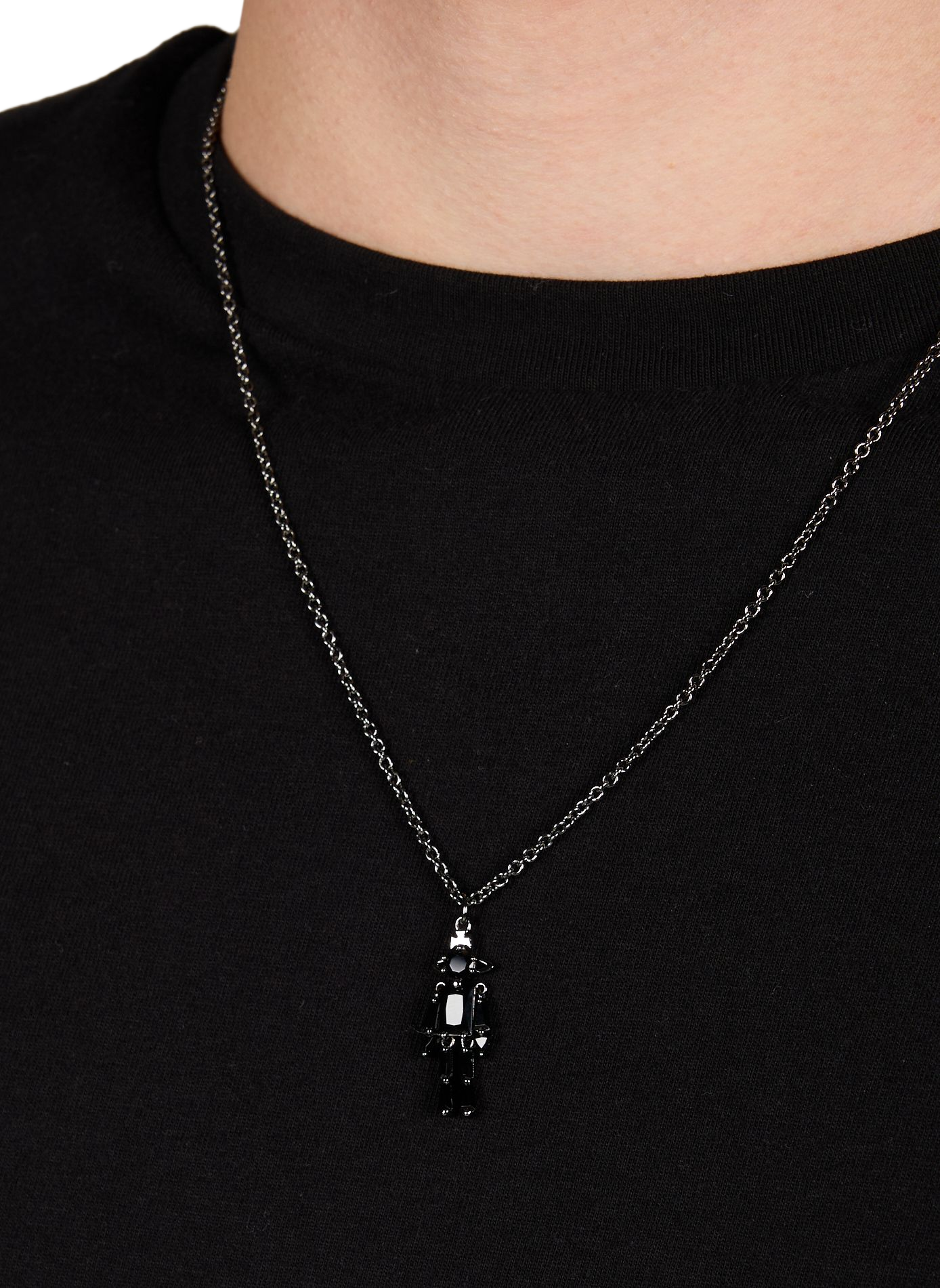 Collier Issa en laiton mélangé VIVIENNE WESTWOOD Noir