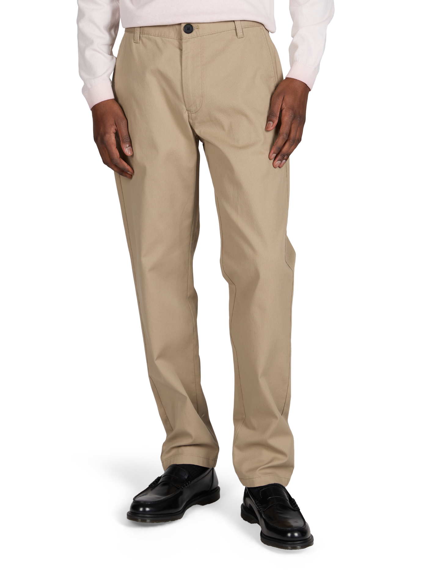 Pantalon regular en coton côtelé mélangé ARMANI EXCHANGE Marron