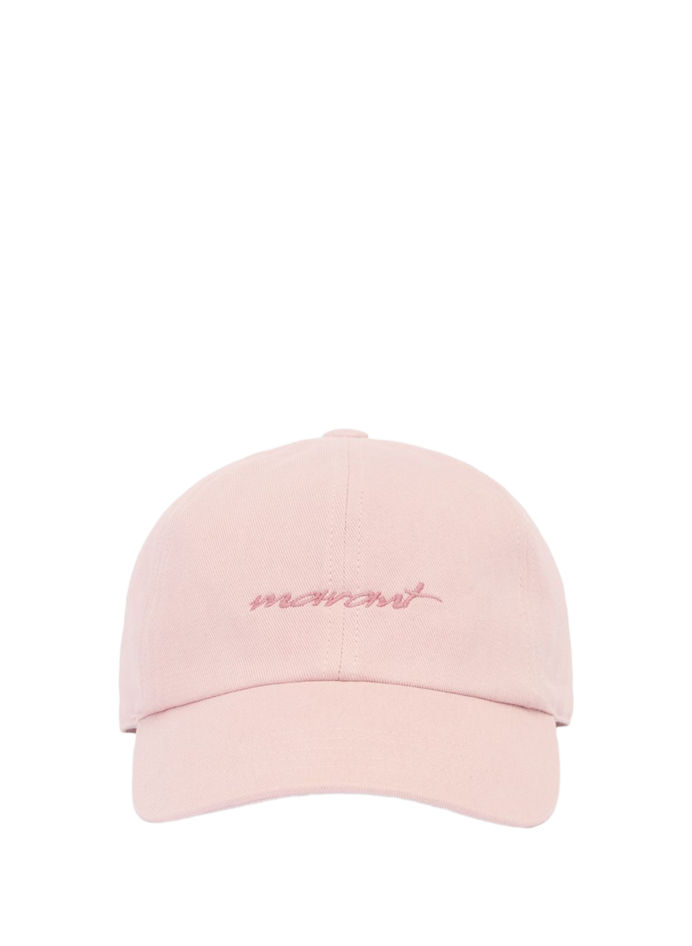Casquette Tomas en toile de coton brodé ISABEL MARANT Rose