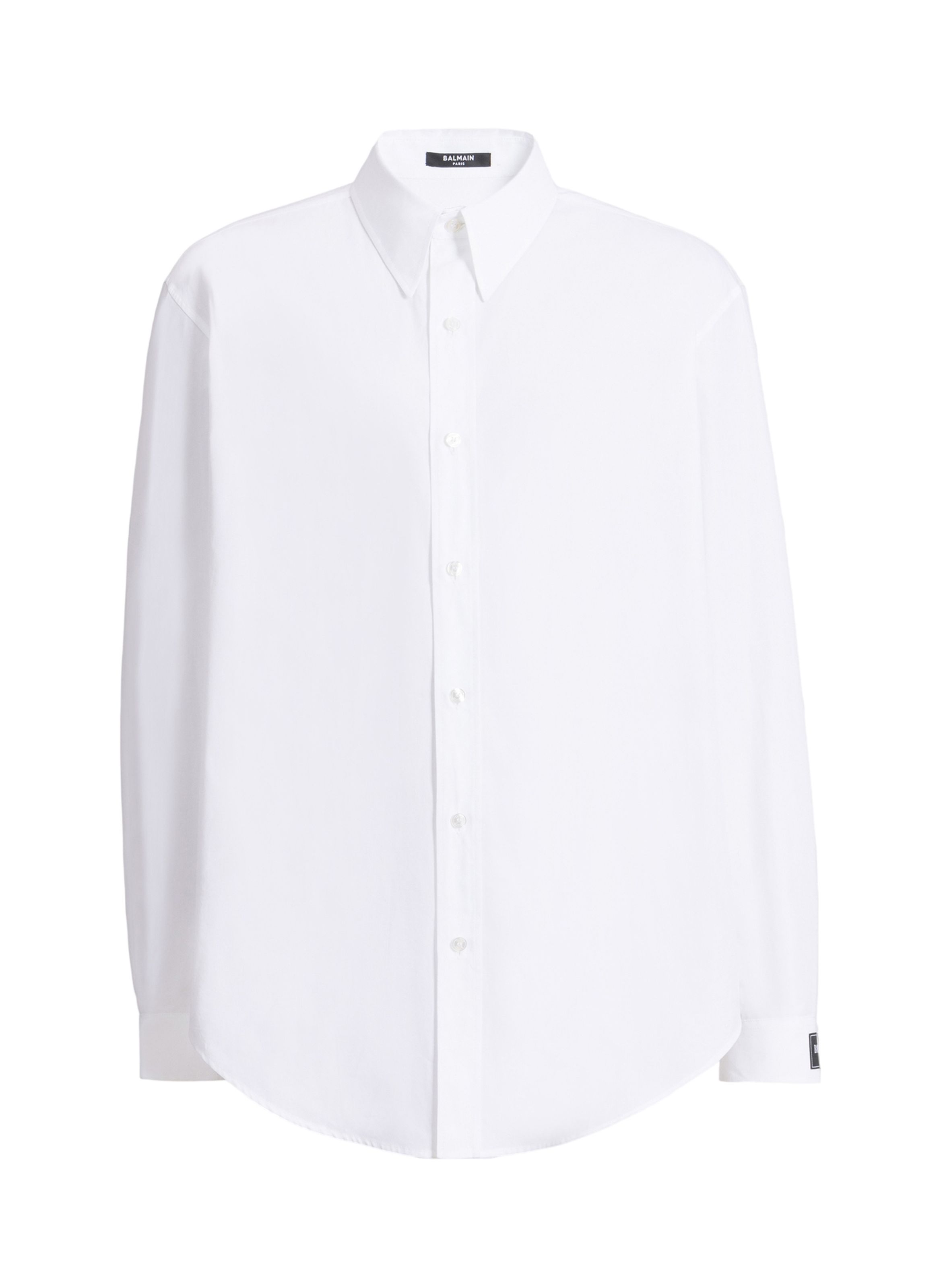 Chemise balmain paris en popeline de coton BALMAIN Blanc