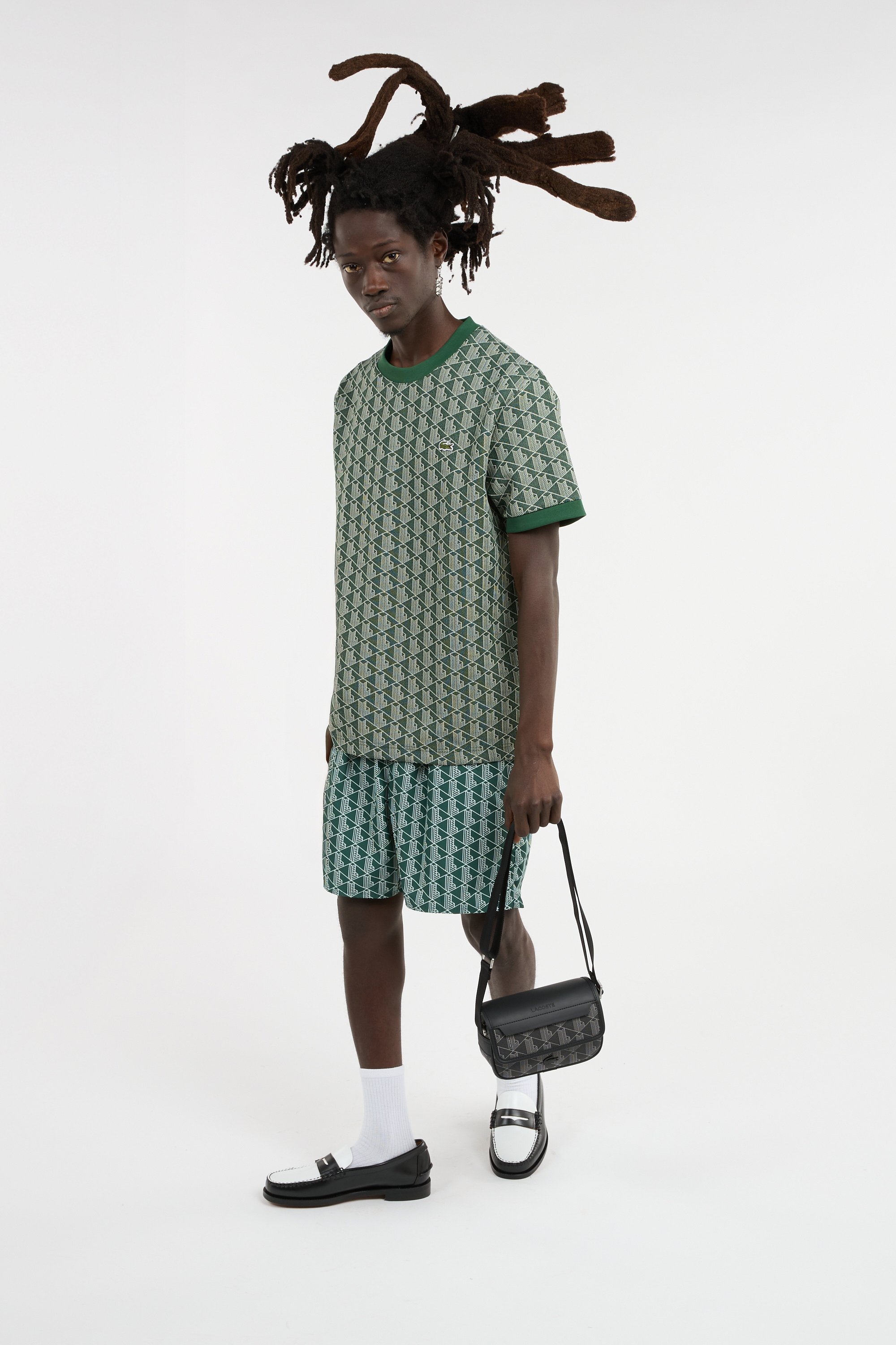 Sac bandoulière the blend LACOSTE Noir