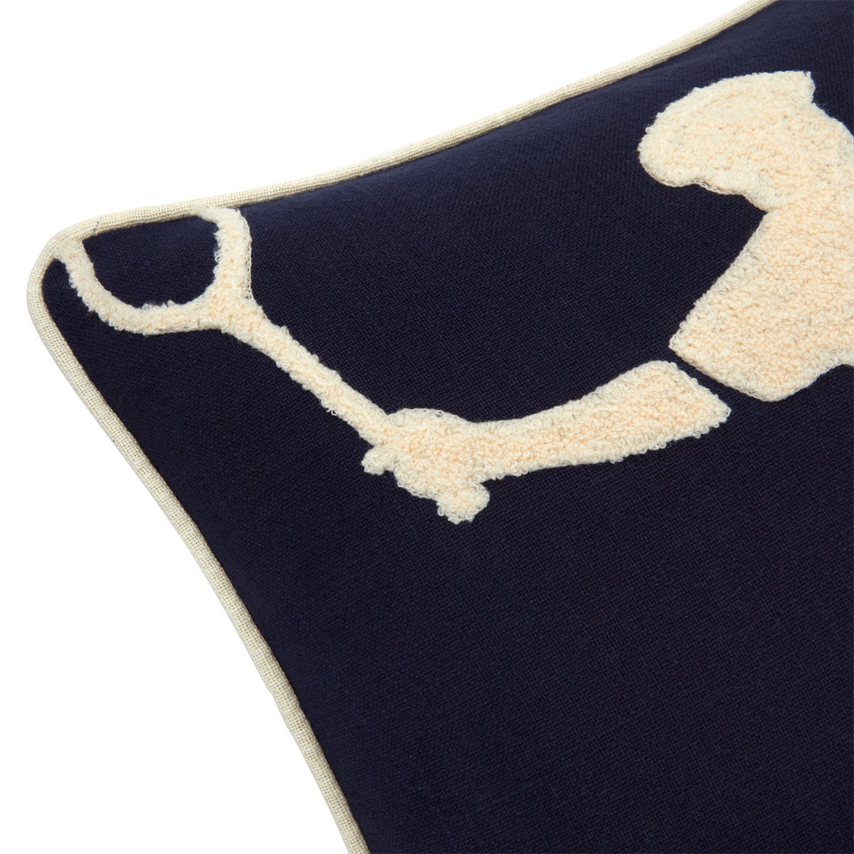 Housse de coussin en coton, l player LACOSTE HOME Bleu