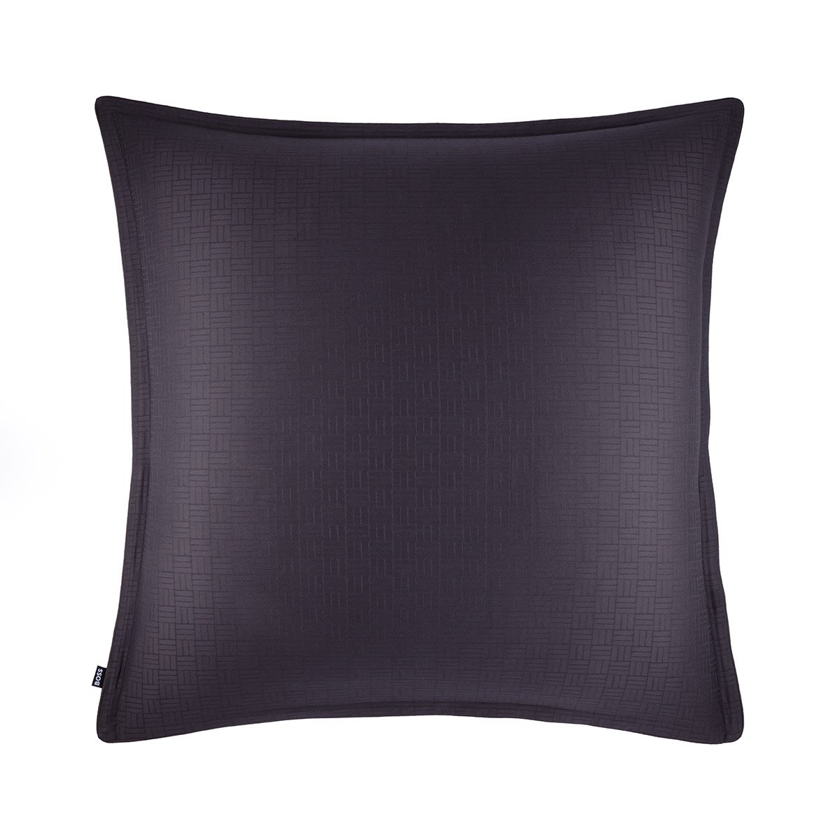 Taie d'oreiller en satin de coton, lattice BOSS HOME Gris