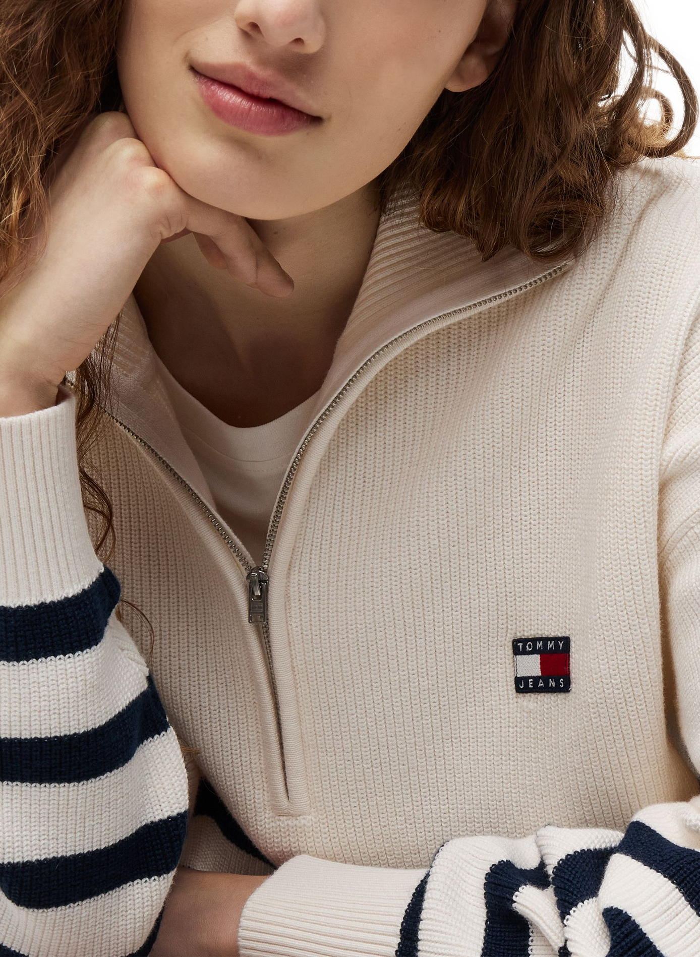 Classic cotton crew neck sweater TOMMY HILFIGER Multicolour
