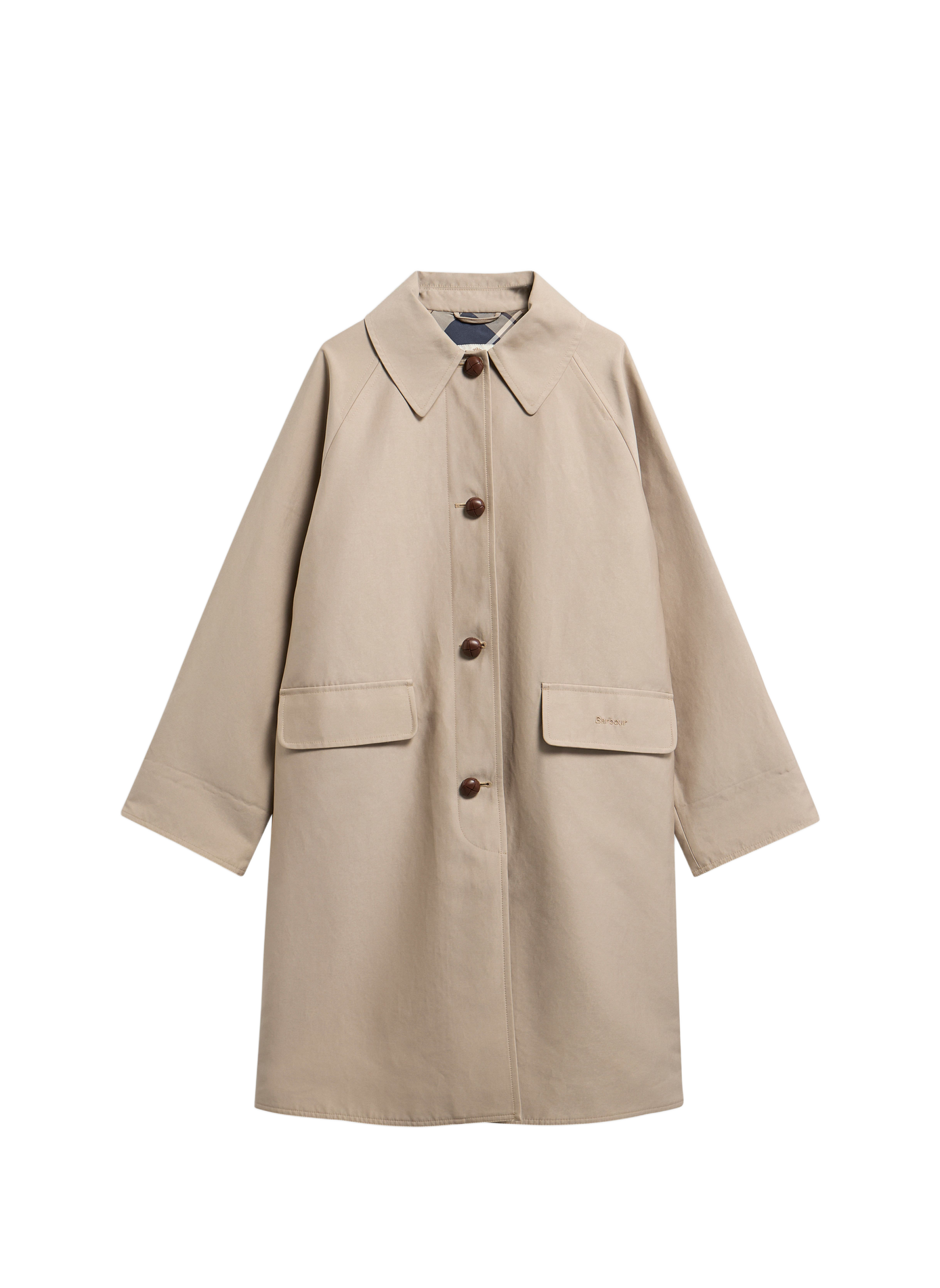 Trench ample à col classique BARBOUR Multicolore
