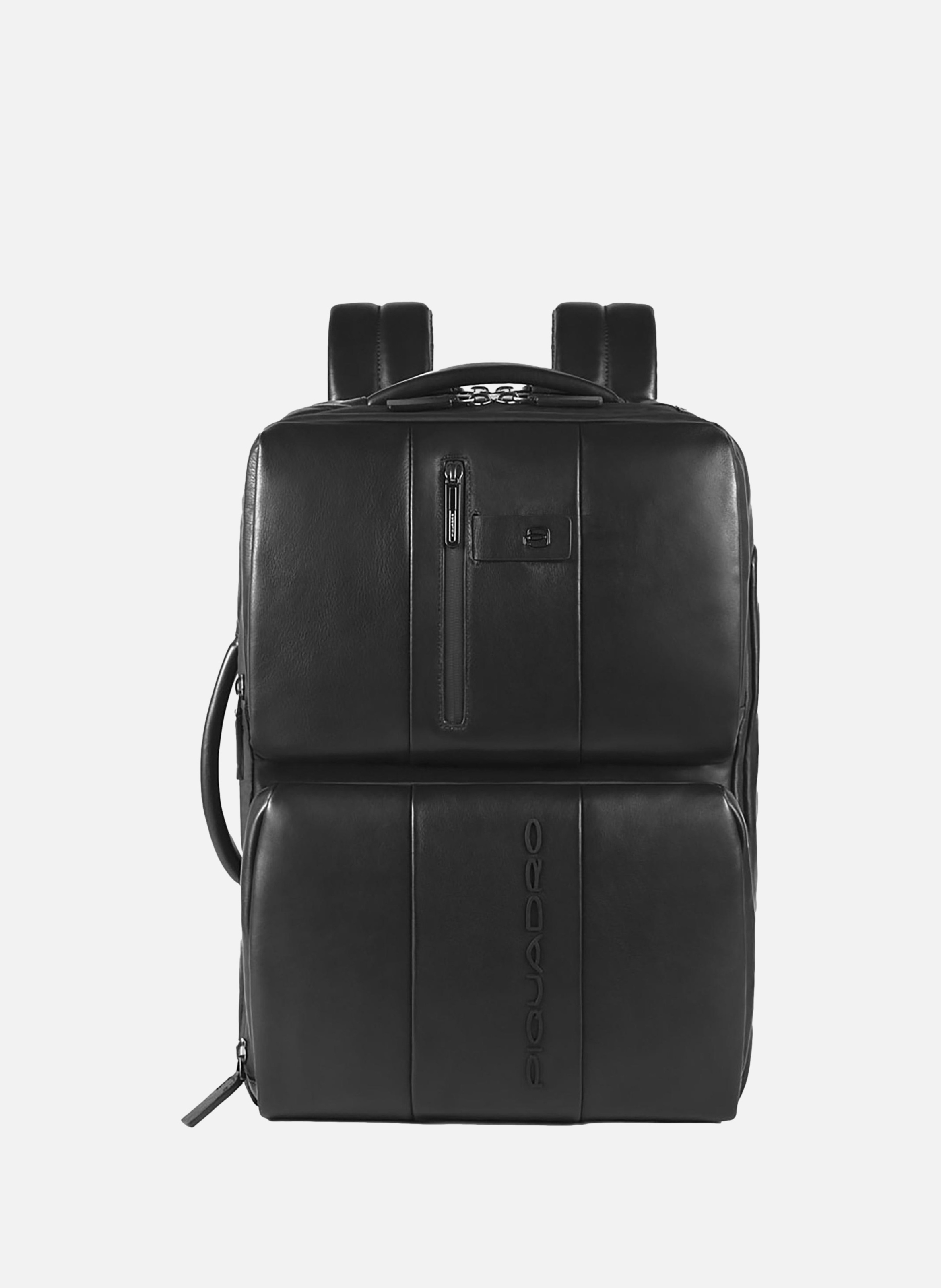 Slim laptop backpack 17,3" PIQUADRO Black