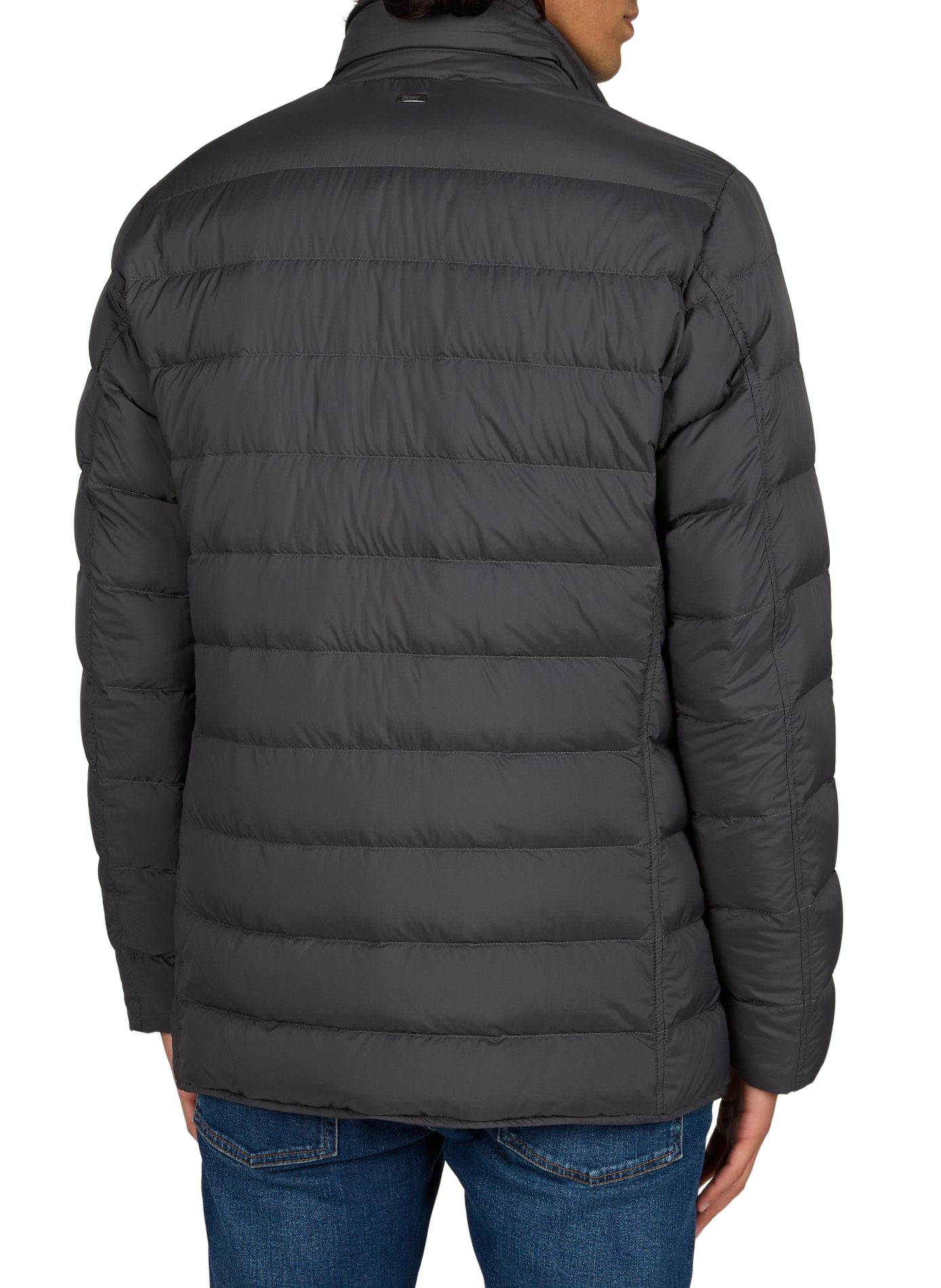 Straight puffer jacket with high neck HERNO Grey