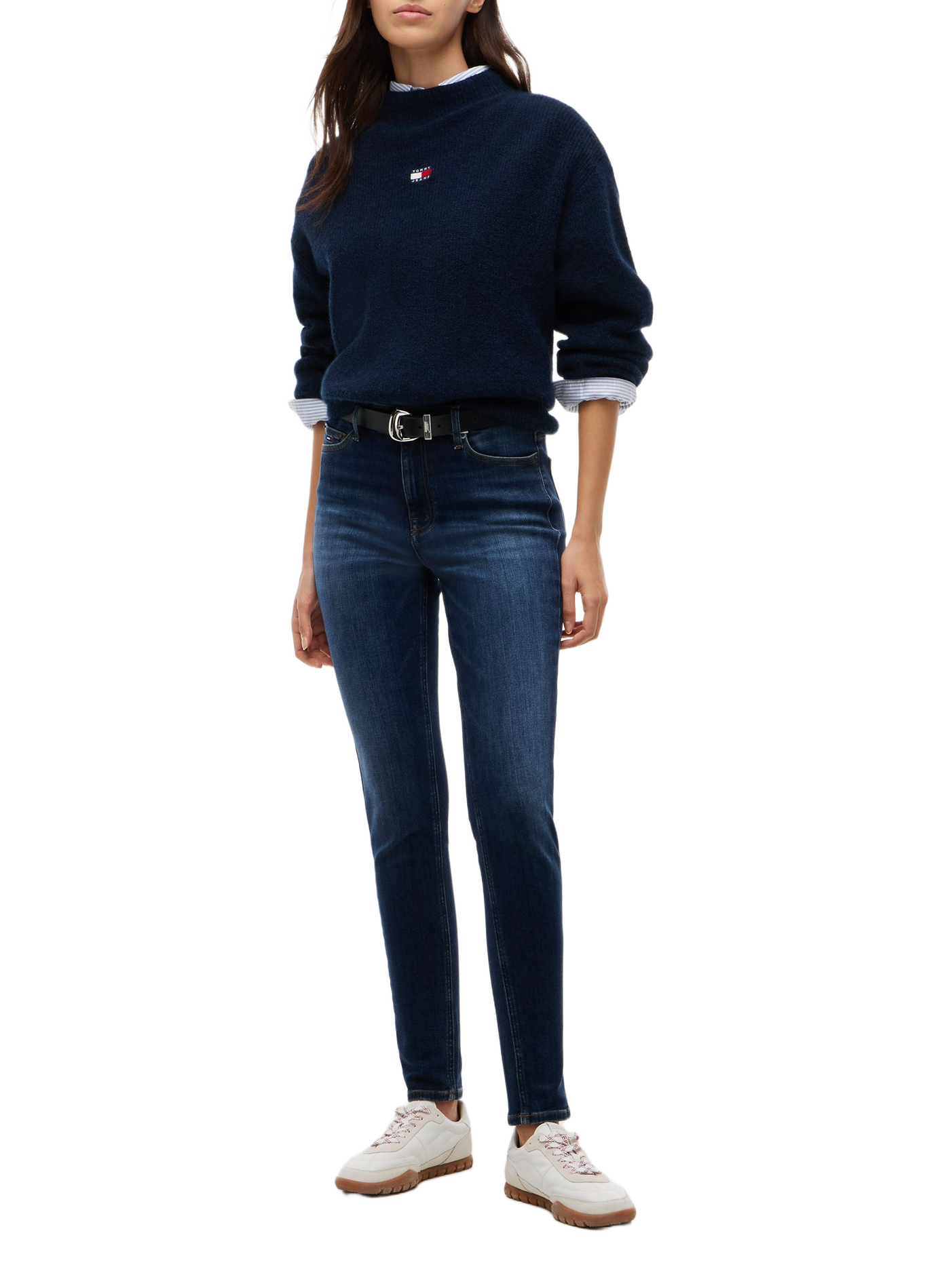 High-waisted slim-fit jeans TOMMY HILFIGER Blue