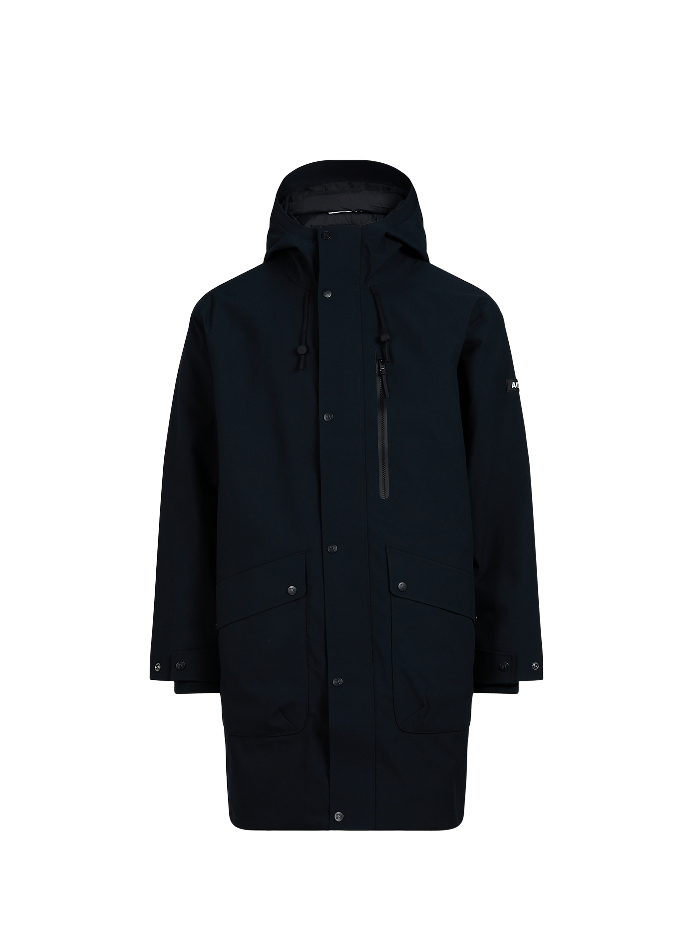 Parka droite à capuche AIGLE Noir
