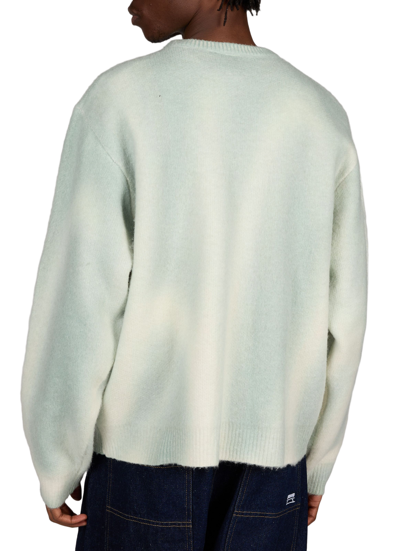 Relaxed-fit crew-neck knit sweater JACKER. Black