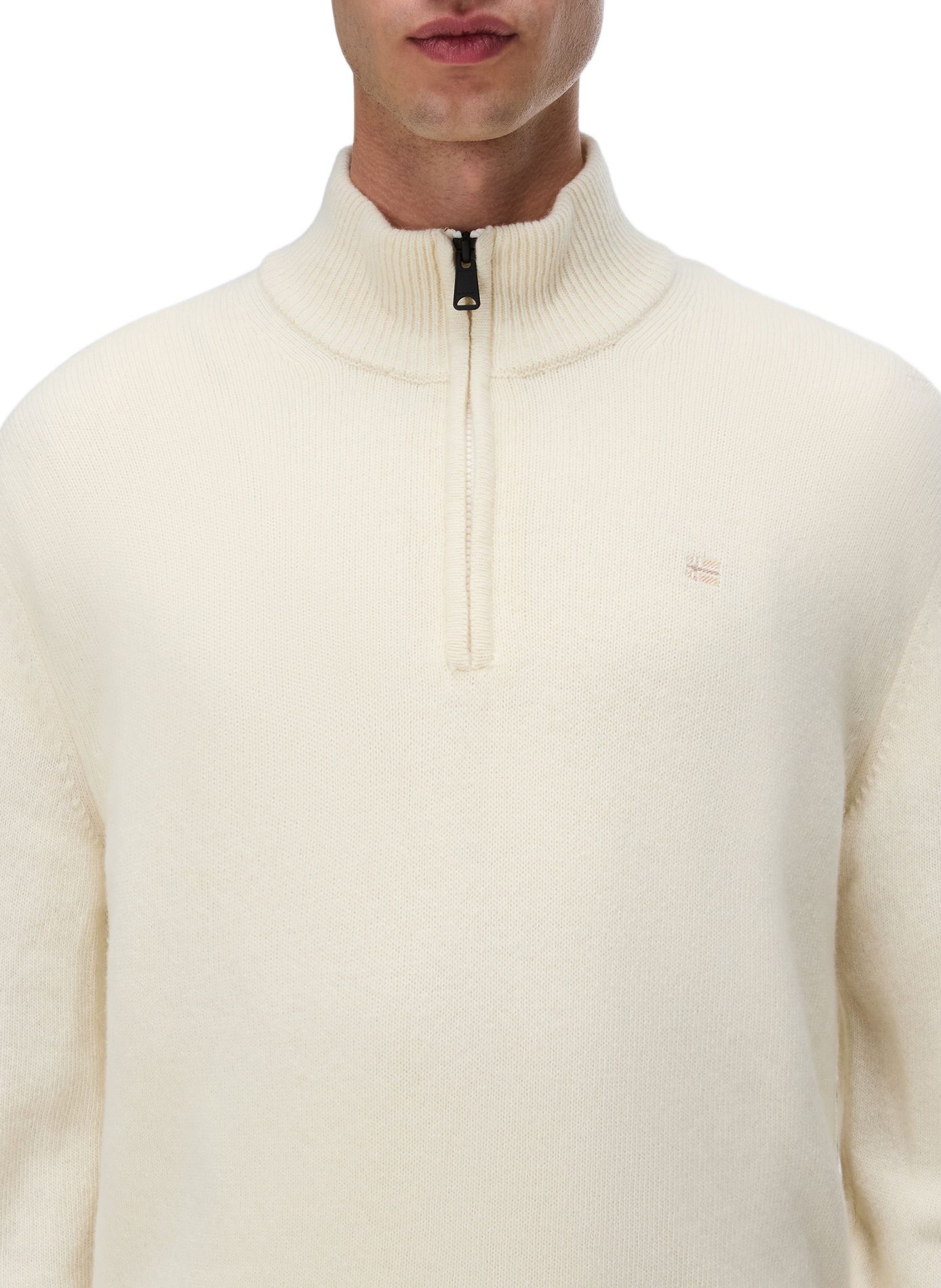 Straight wool-blend high-neck sweater NAPAPIJRI Beige
