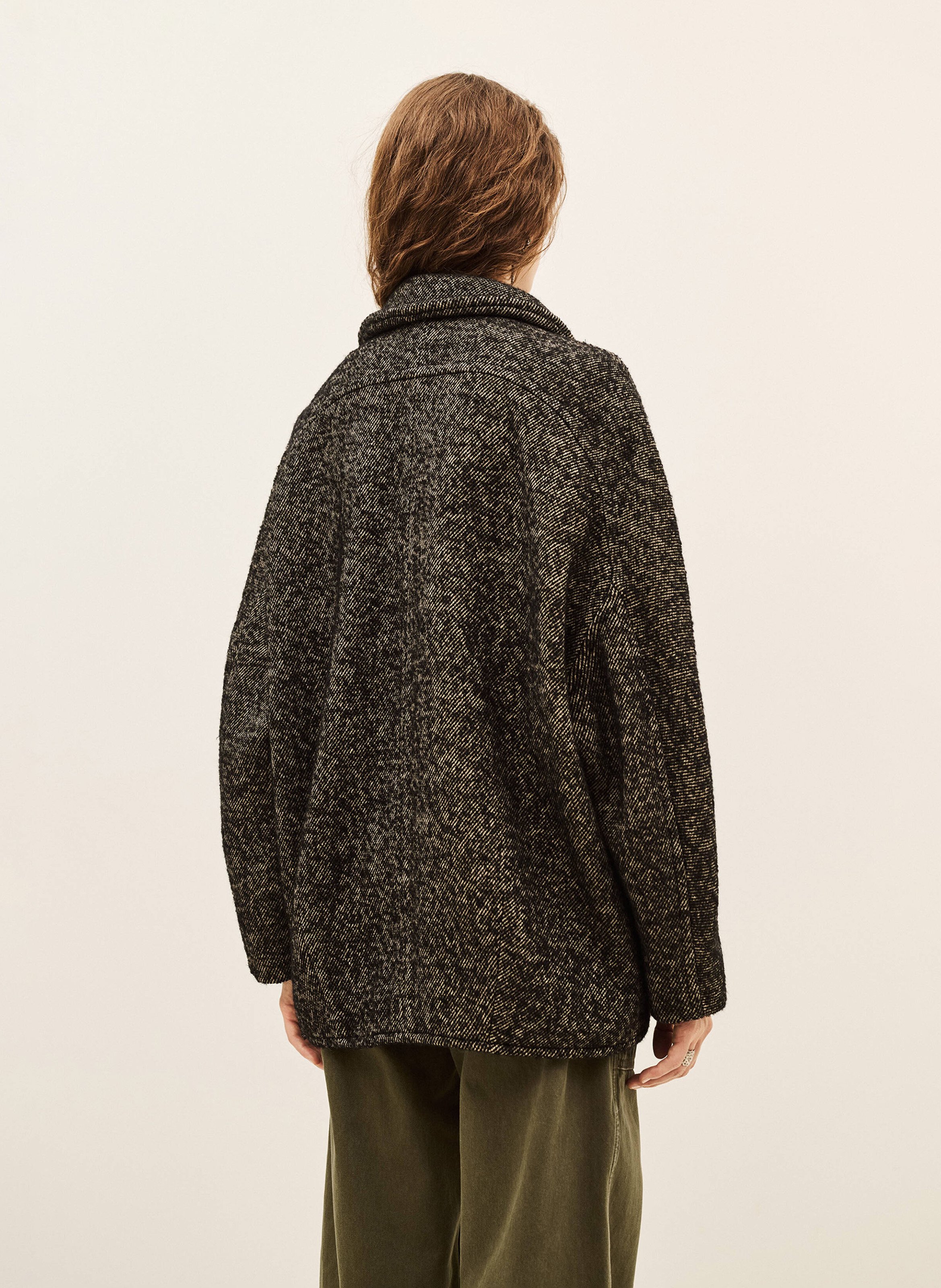 Manteau ample col montant naomi BA&SH Noir