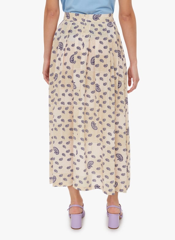Paisley silk midi skirt Multicolour Etre cecile Women