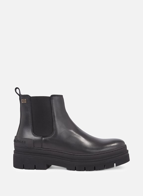 Bottines à plateforme Noir by TOMMY HILFIGER TOMMY HILFIGER Bottines à plateforme Noir