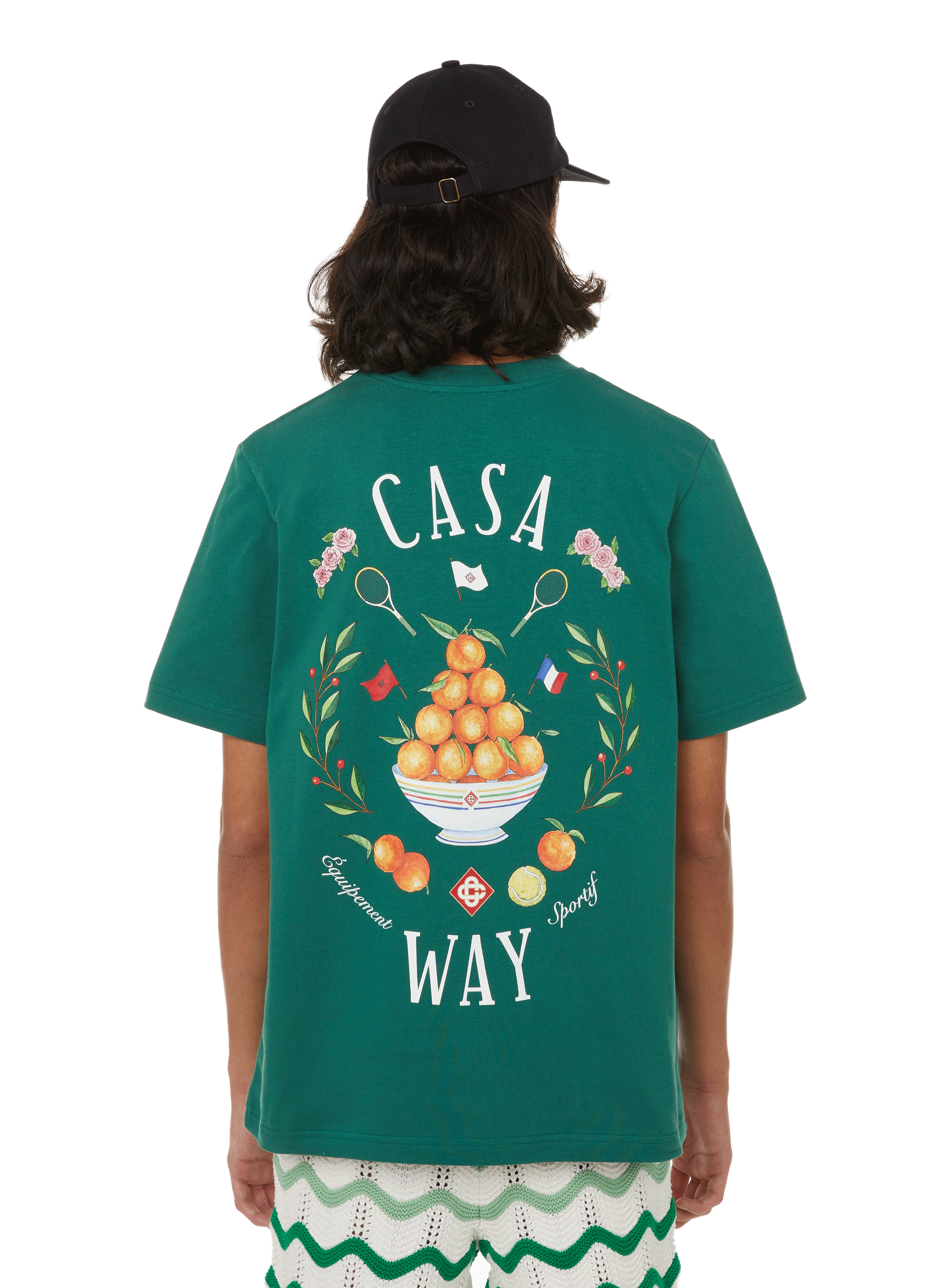 Printed cotton T-shirt  CASABLANCA PARIS Green